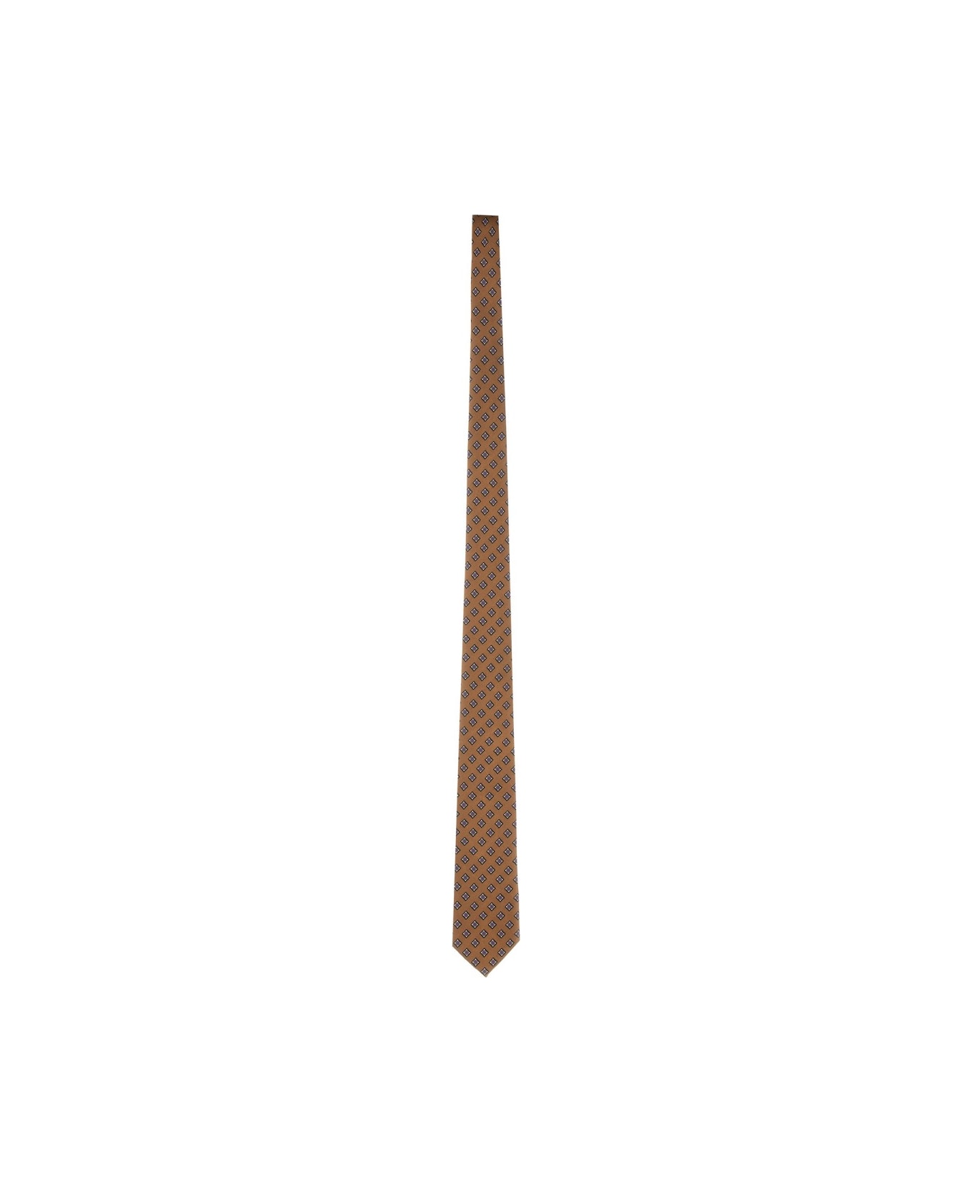 Valentino Garavani Silk "valentie" Tie - BEIGE
