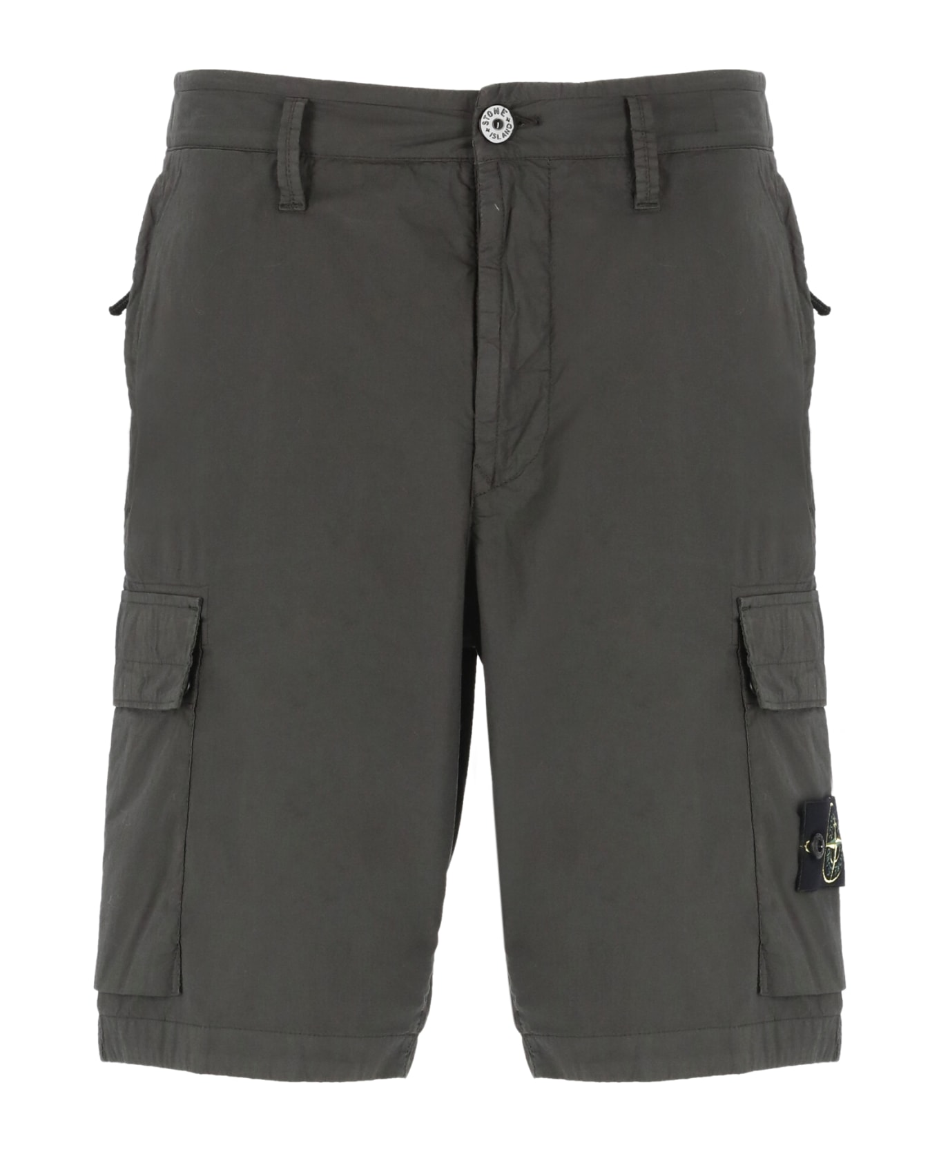 Stone Island Logo Patch Cargo Shorts - Grey ショートパンツ