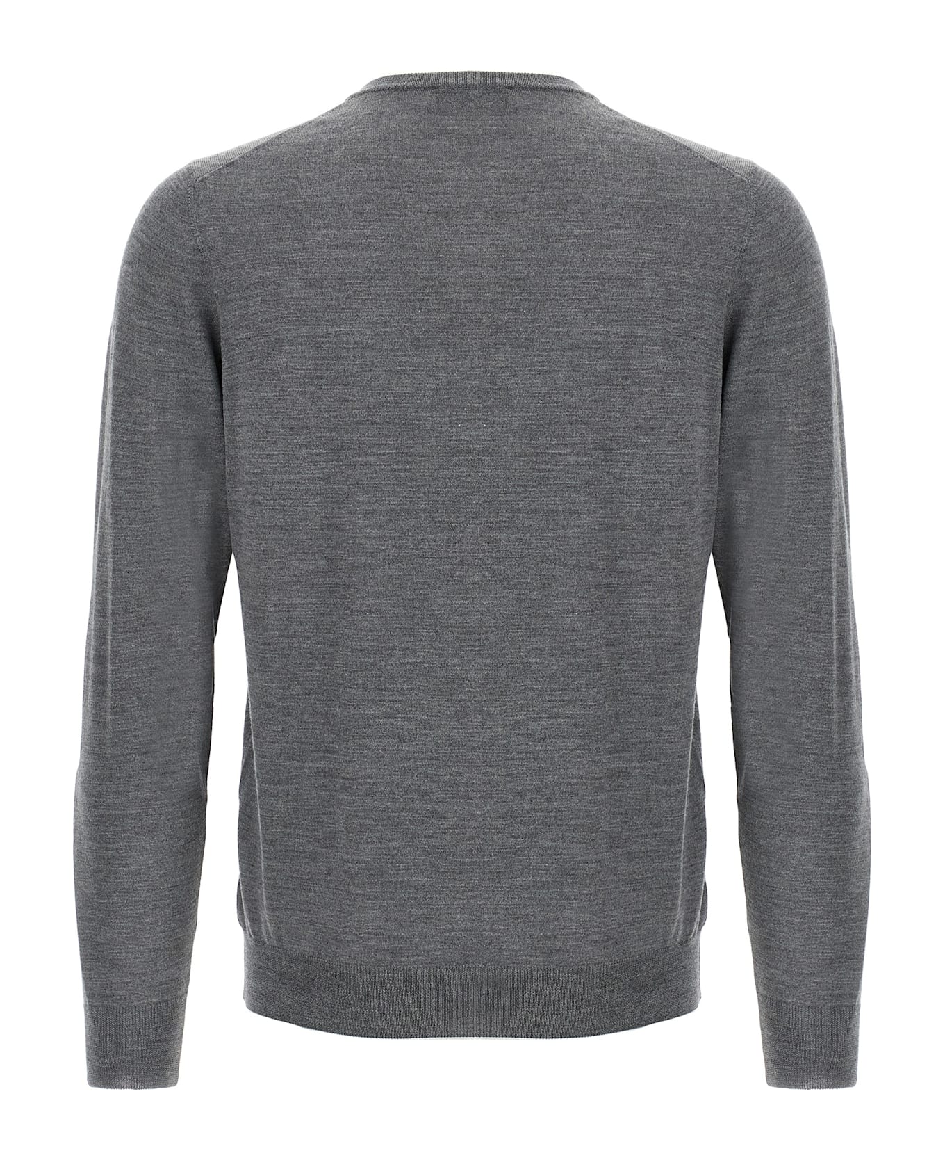 Barba Napoli Wool And Silk Sweater - Gray
