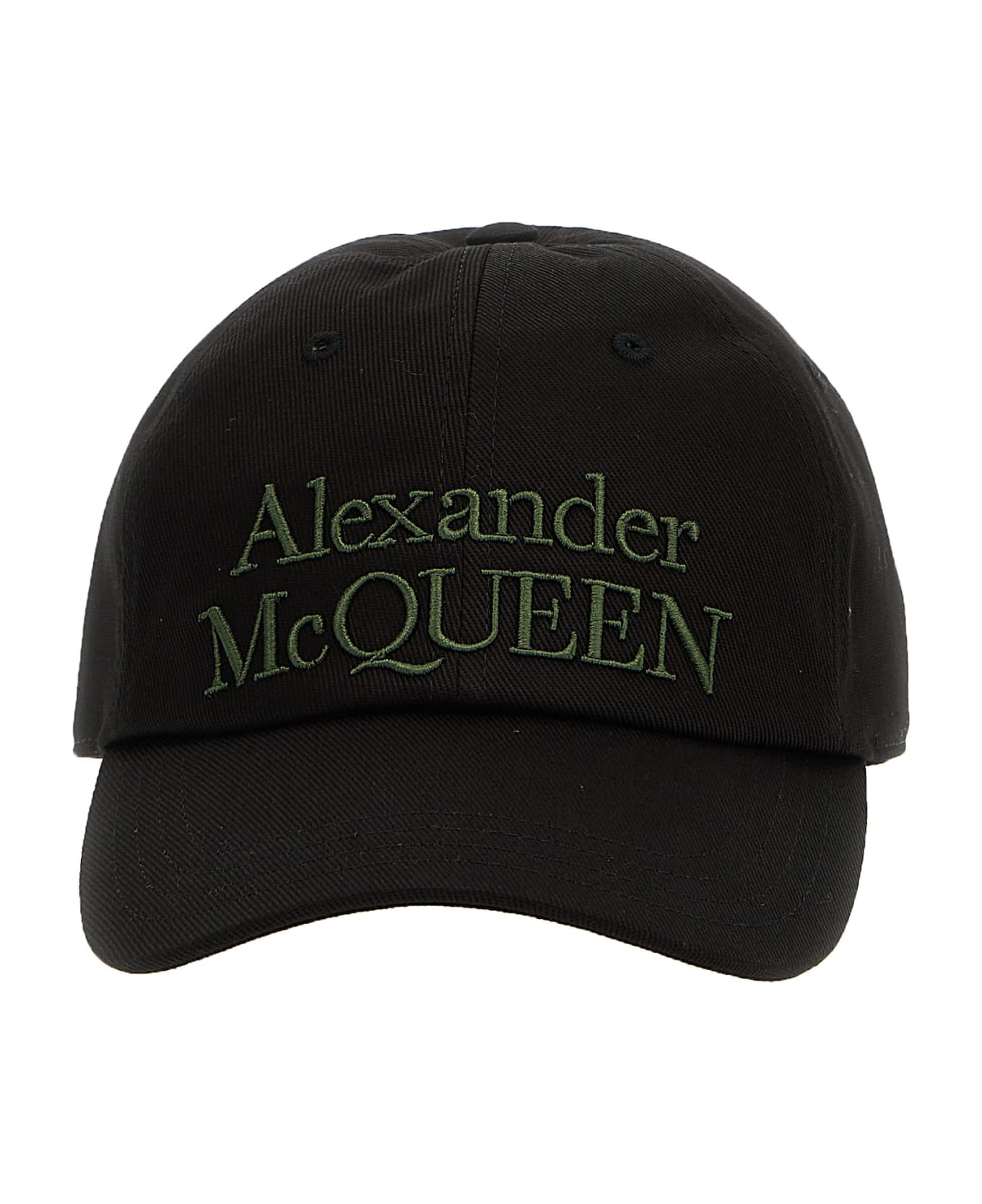 Alexander McQueen Baseball Hat - Black Khaki