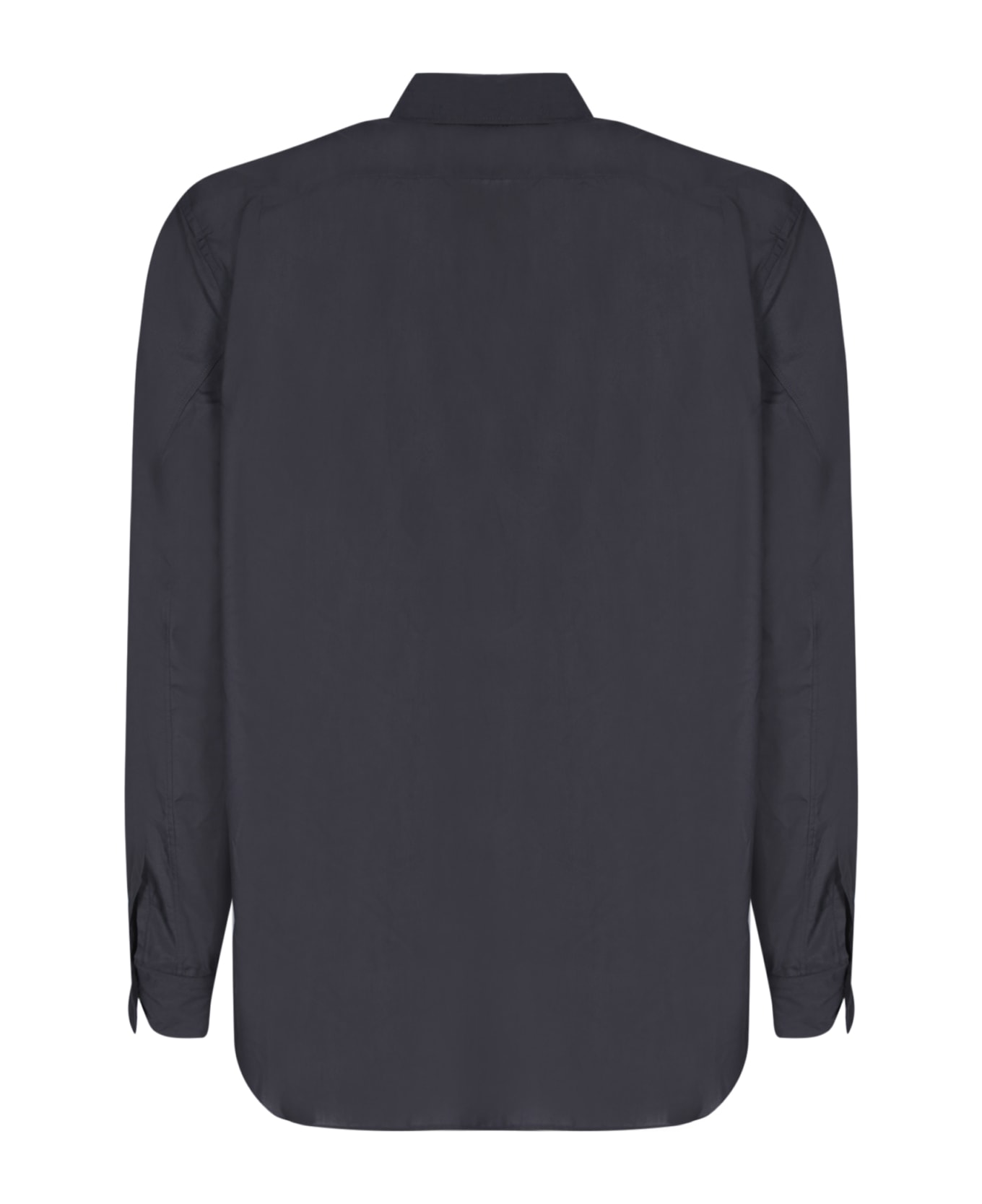 Comme Des Garçons Homme Plus Faux Fur Details Black Shirt - Black
