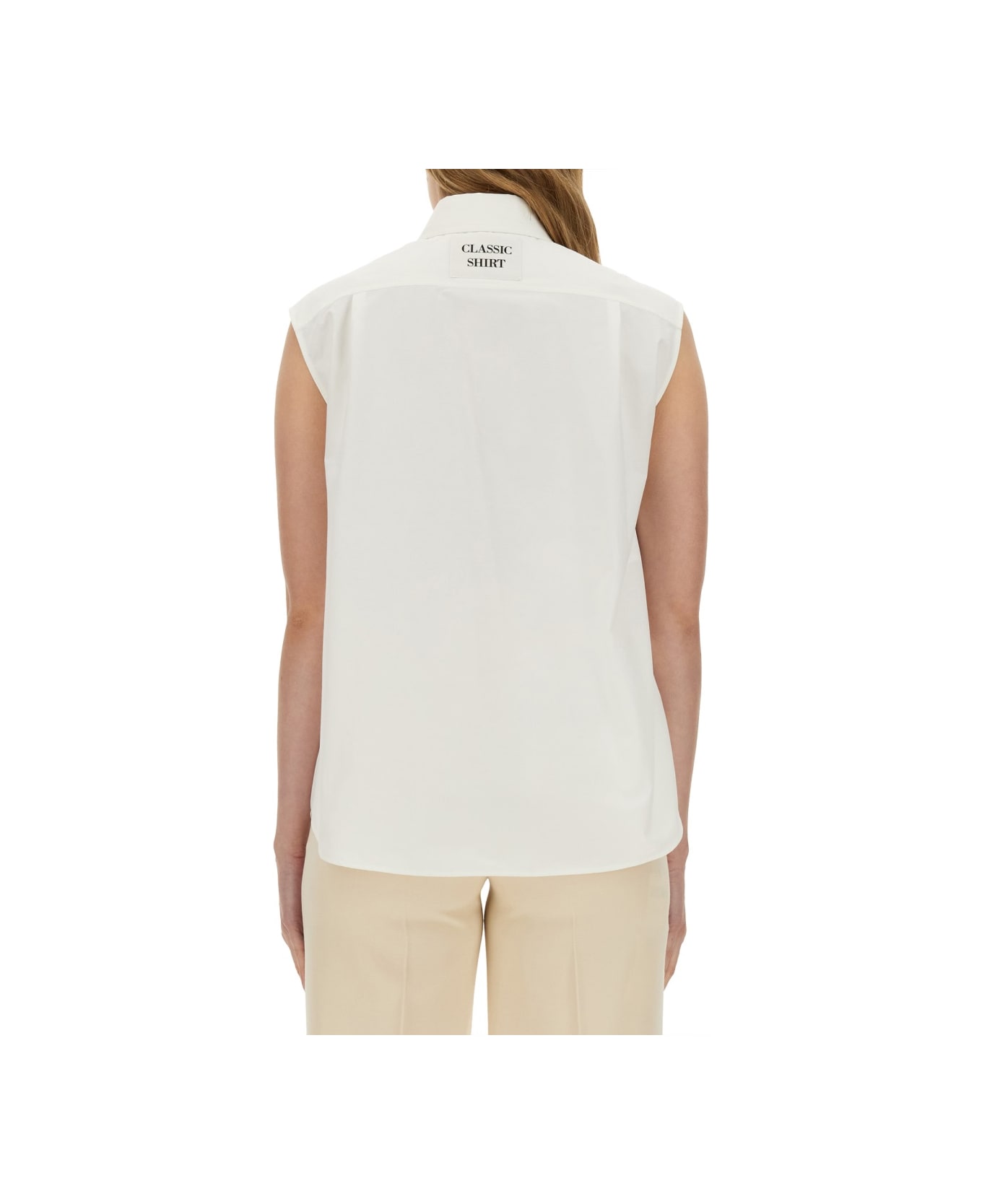 Moschino Poplin Shirt - WHITE