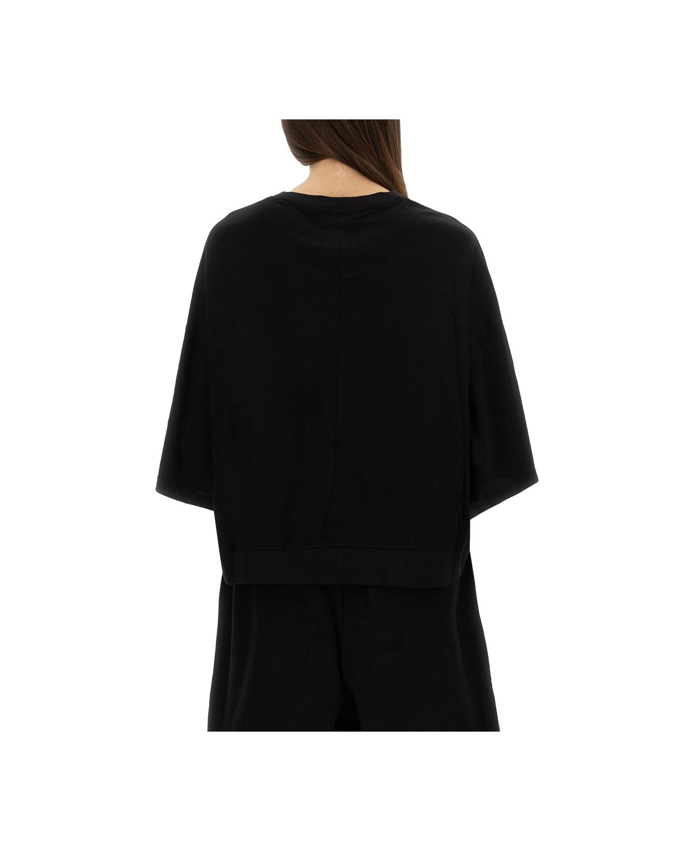 Rick Owens x Champion Cropped "tommy T" T-shirt - BLACK