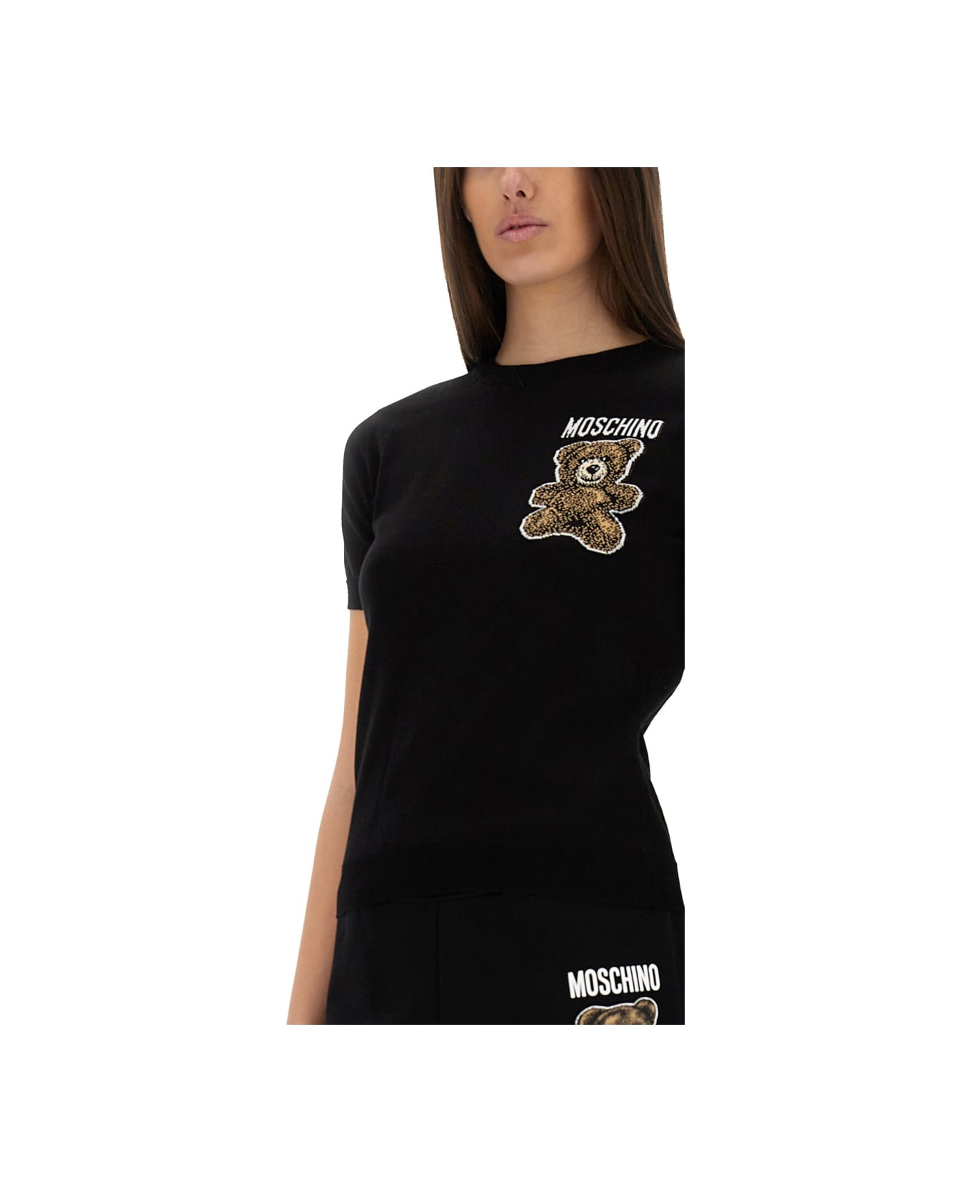 Moschino Teddy Bear Sweater - BLACK