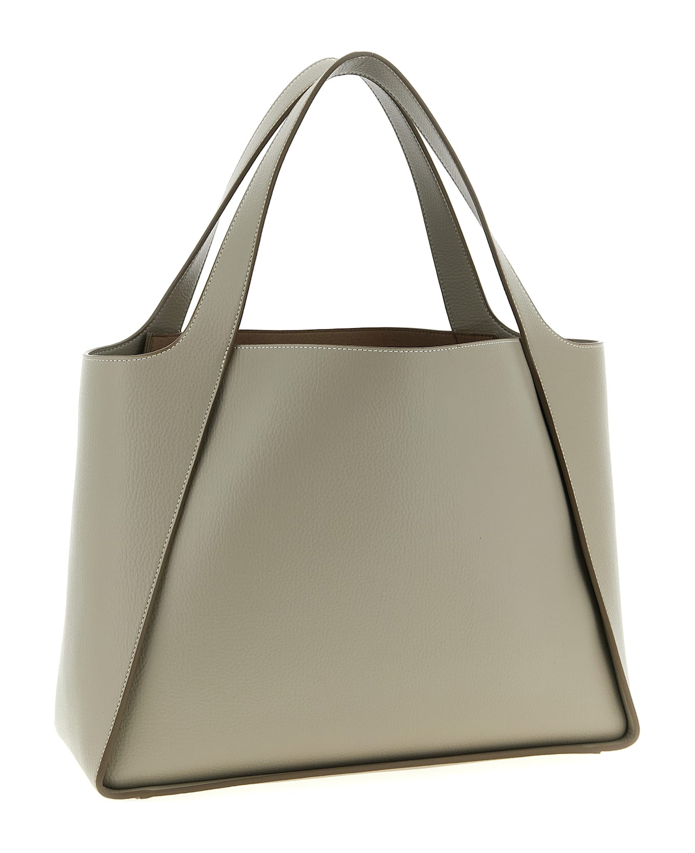 Stella McCartney 'the Logo Bag' Shopping Bag - Beige