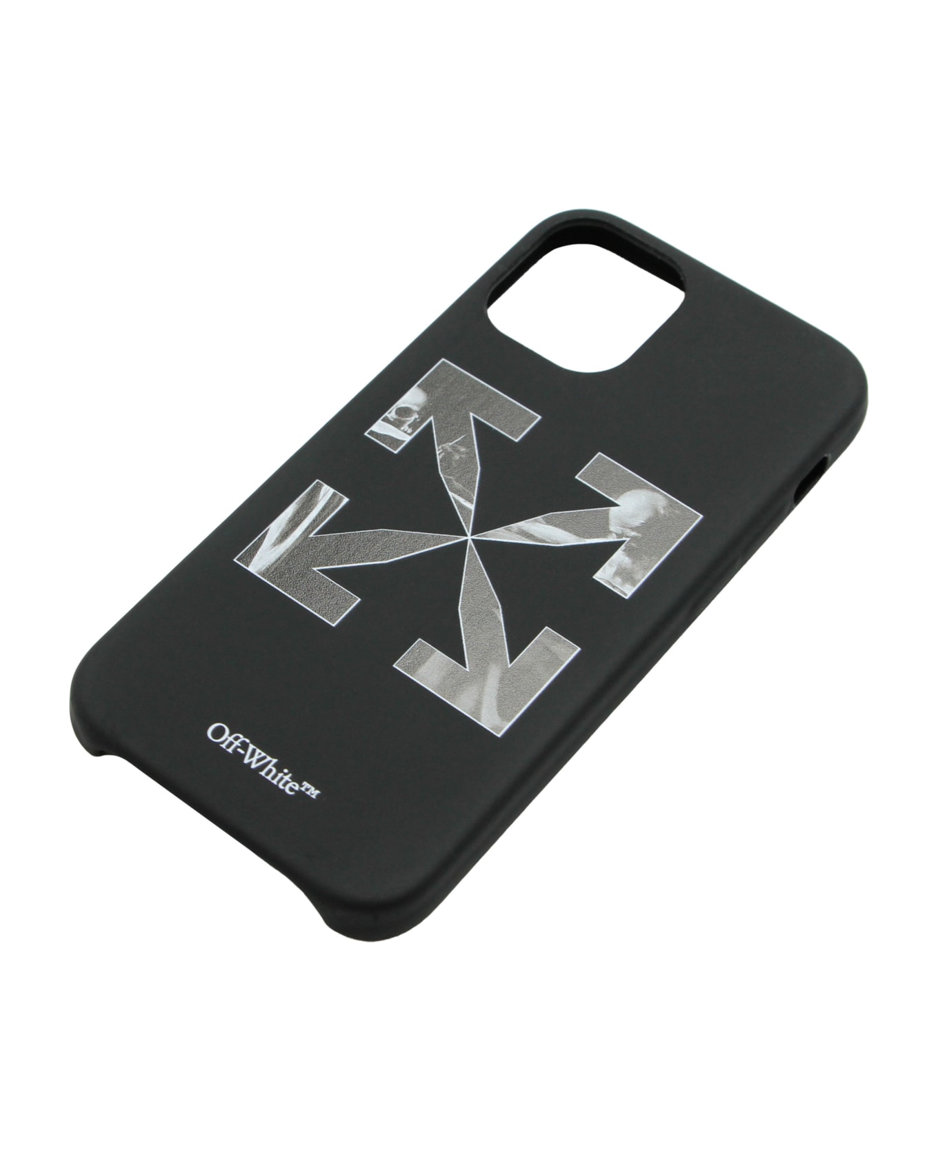 Off-White Printed Iphone 12 Mini Case - black