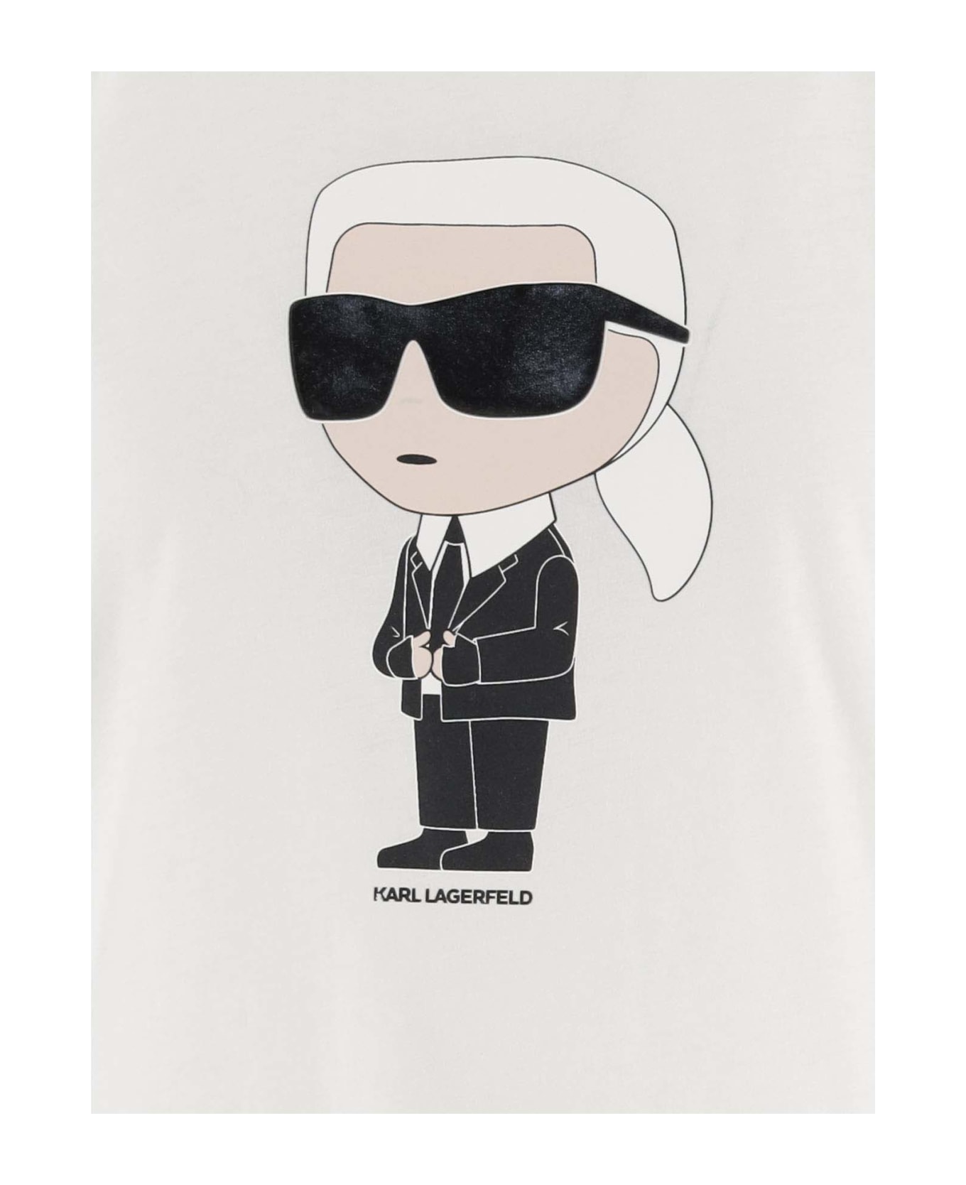 Karl Lagerfeld Cotton T-shirt With Logo - White Tシャツ