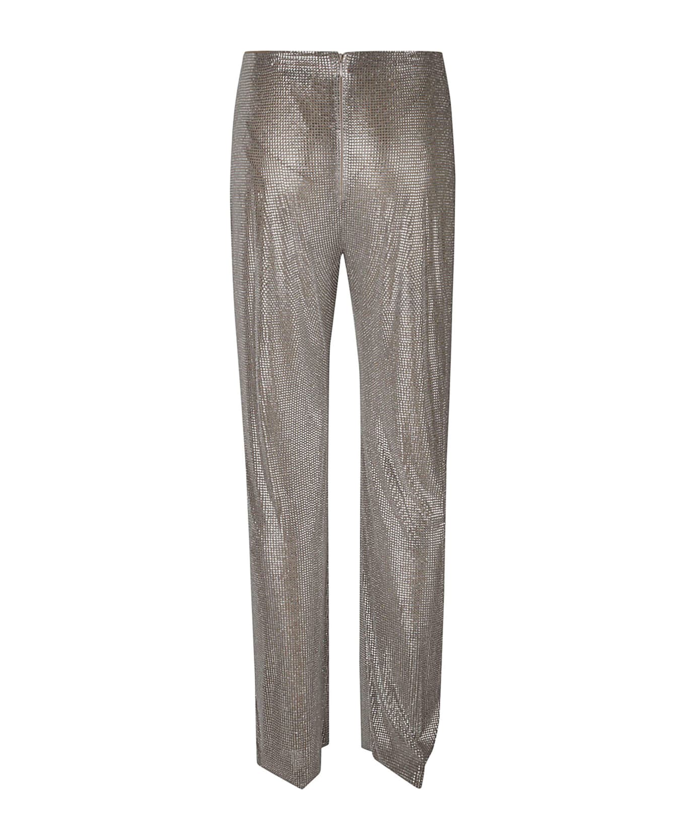 Giuseppe di Morabito Rhinestone Embellished Trousers - Beige+Crystal ボトムス