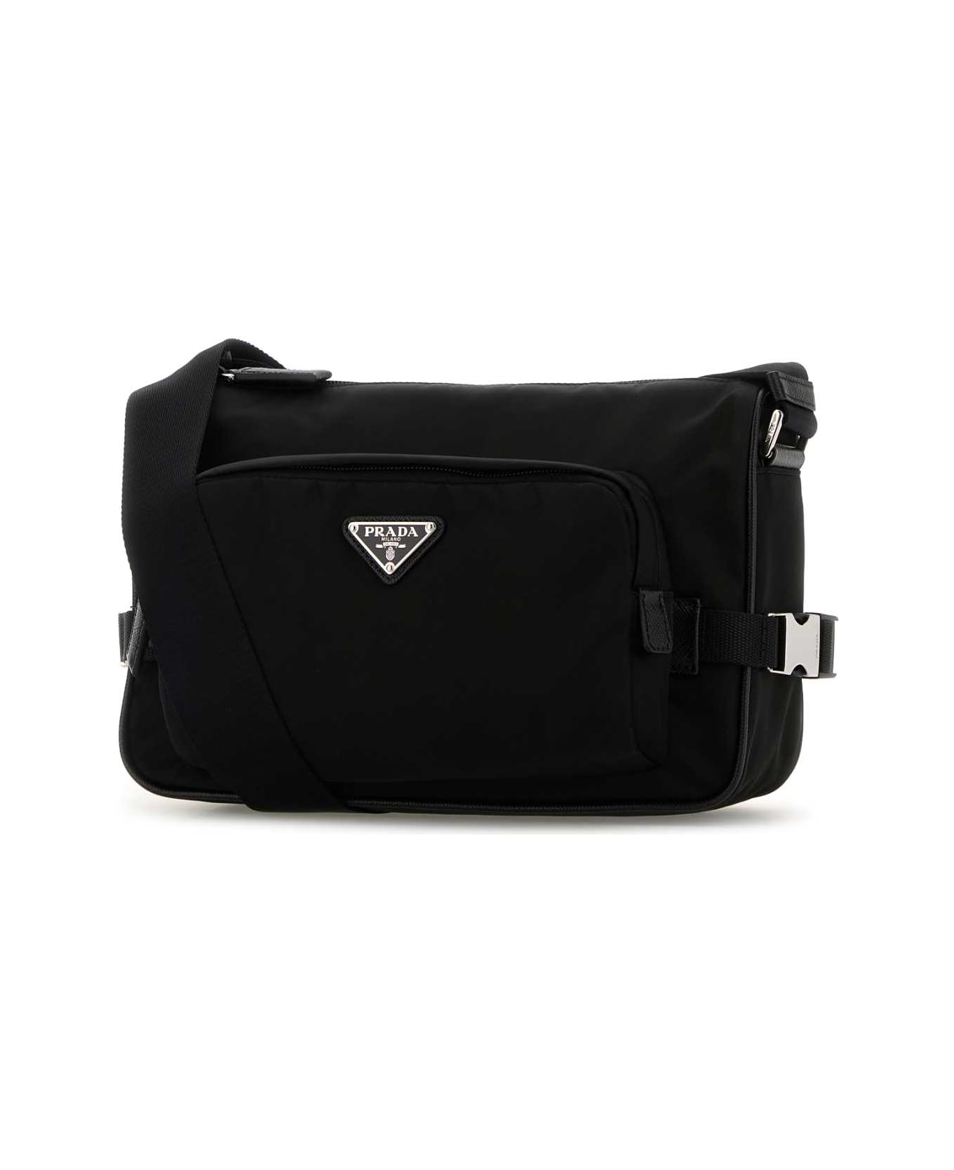 Prada Black Canvas Crossbody Bag - NERO