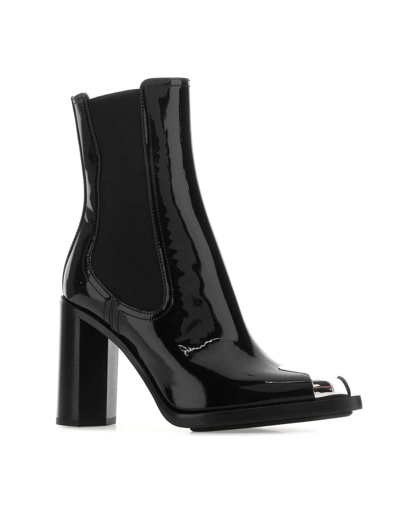 Alexander McQueen Black Leather Ankle Boots - 1081