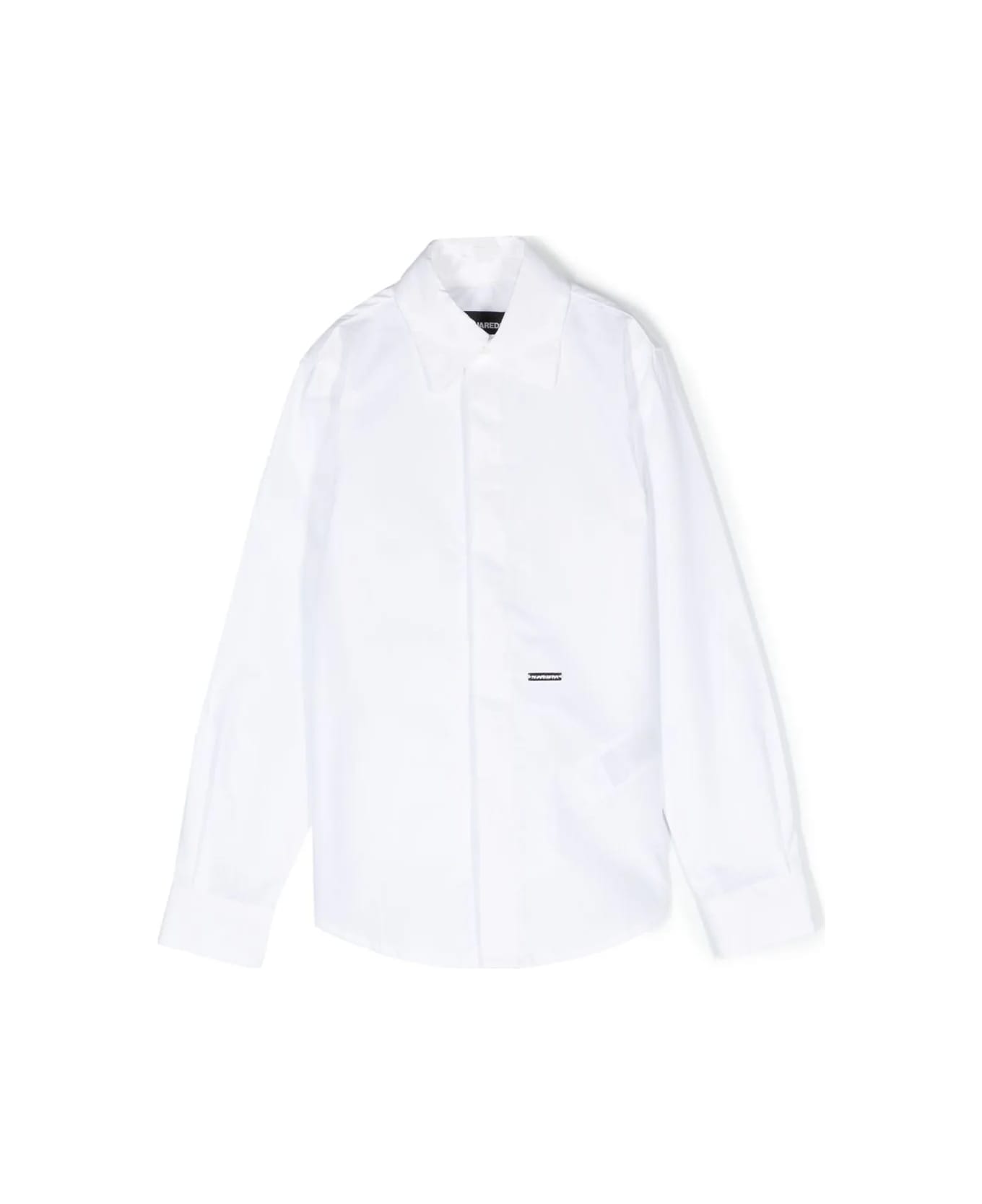 Dsquared2 Camicia Con Logo - White