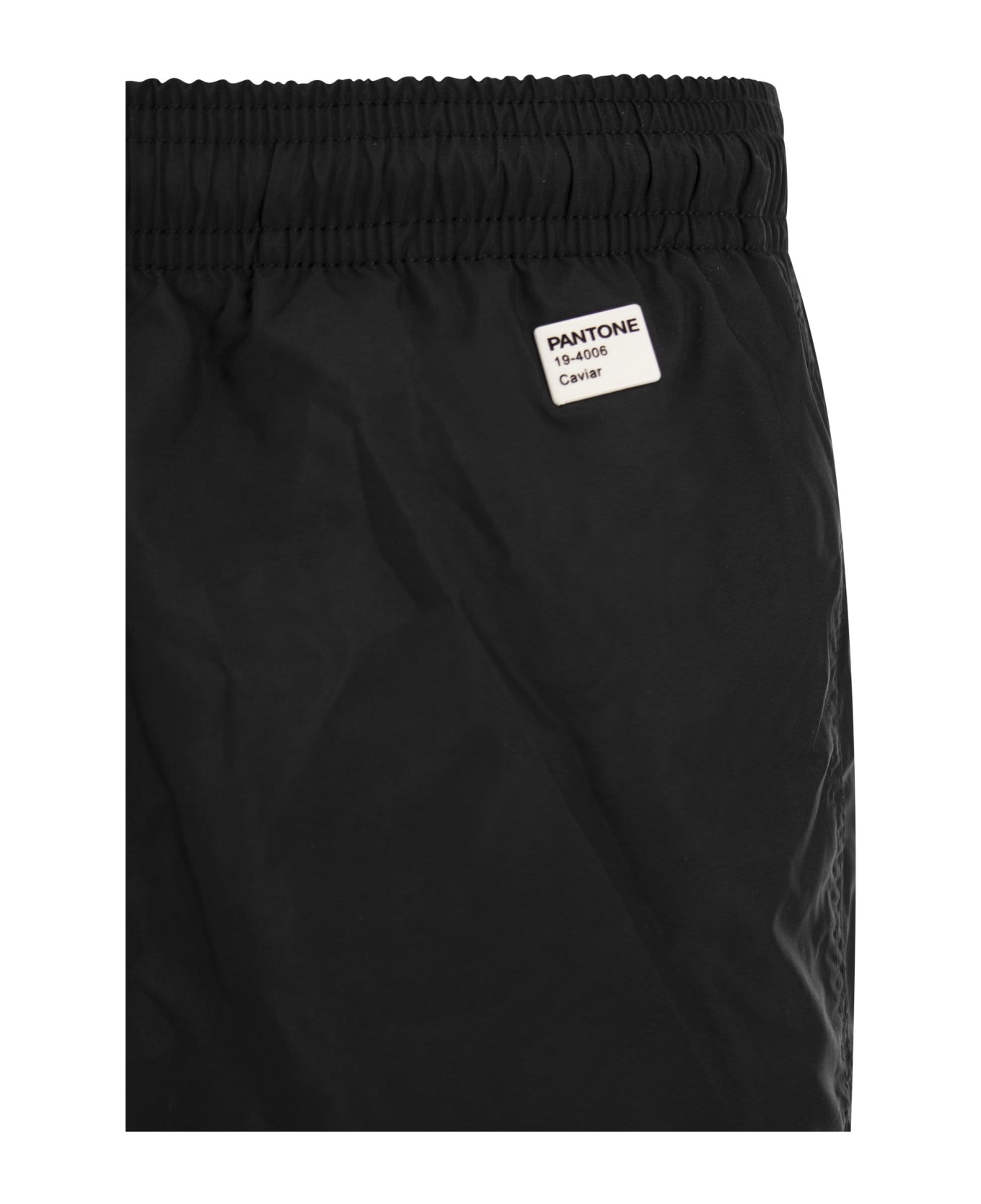 MC2 Saint Barth Beach Boxer Shorts In Lightweight Fabric - Black