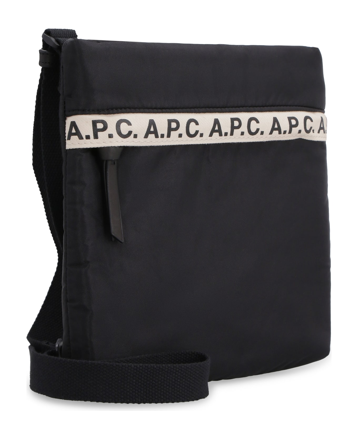 A.P.C. Repeat Nylon Messenger-bag - black