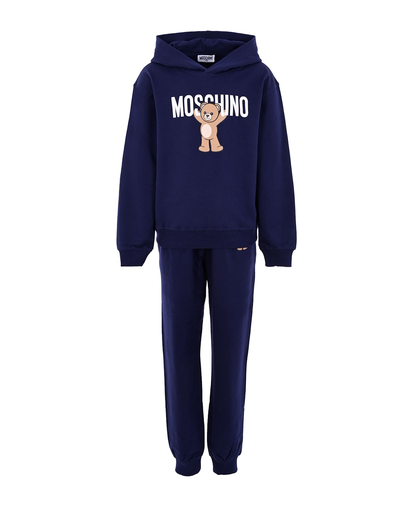 Moschino Blue Suit For Kids With Teddy Bear - Blue