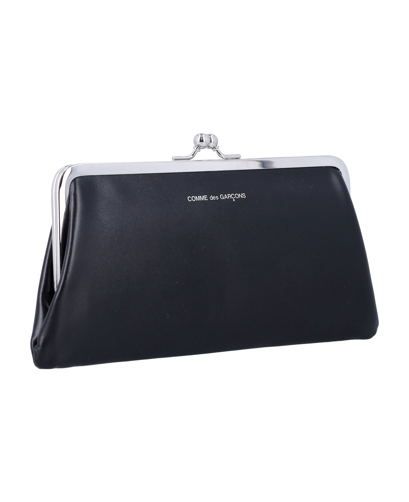 Comme des Garçons Wallet Kiss-clasp Purse - BLACK
