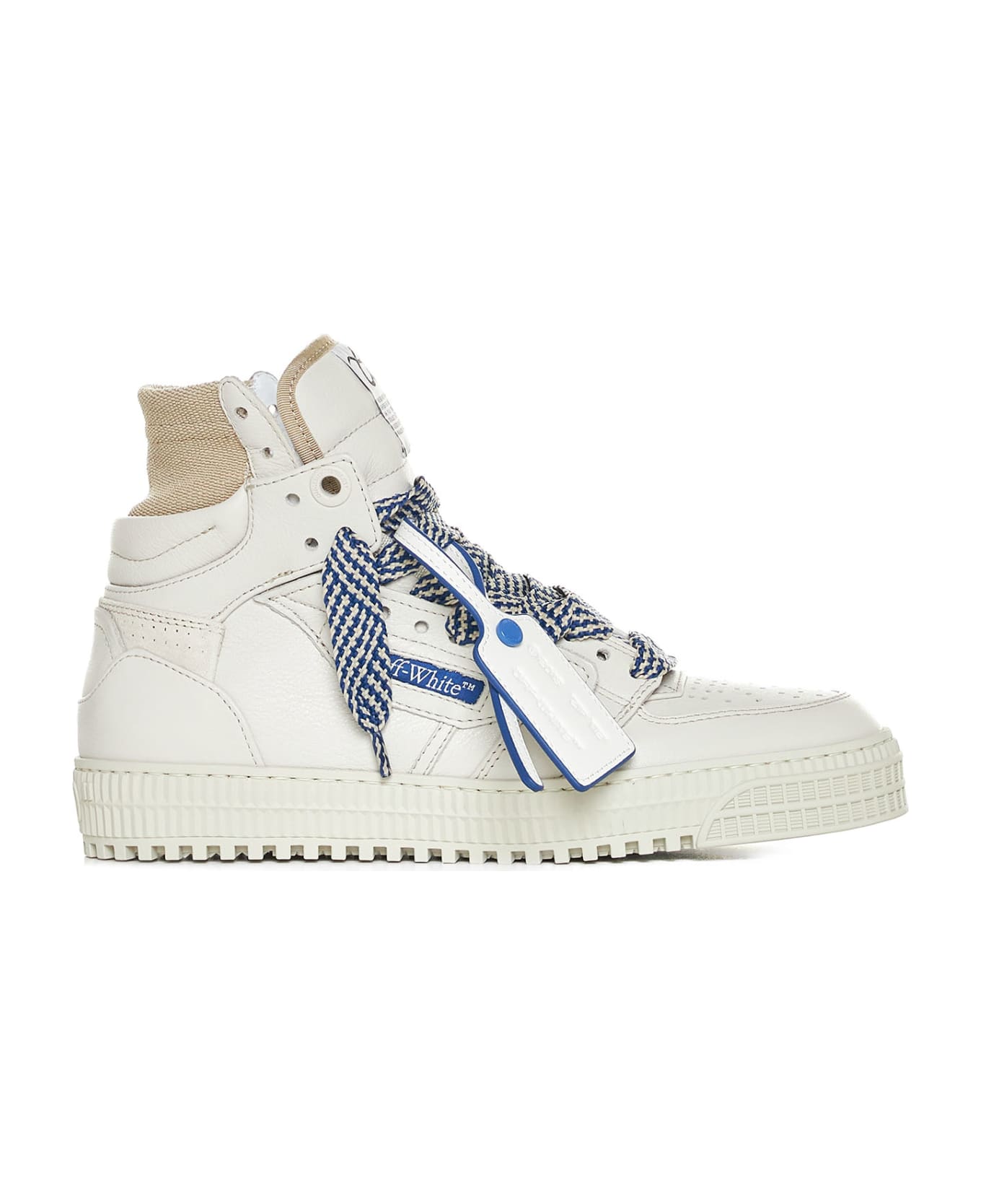 Off-White 3.0 Off-court Lace-up Sneakers - Cream navy bl