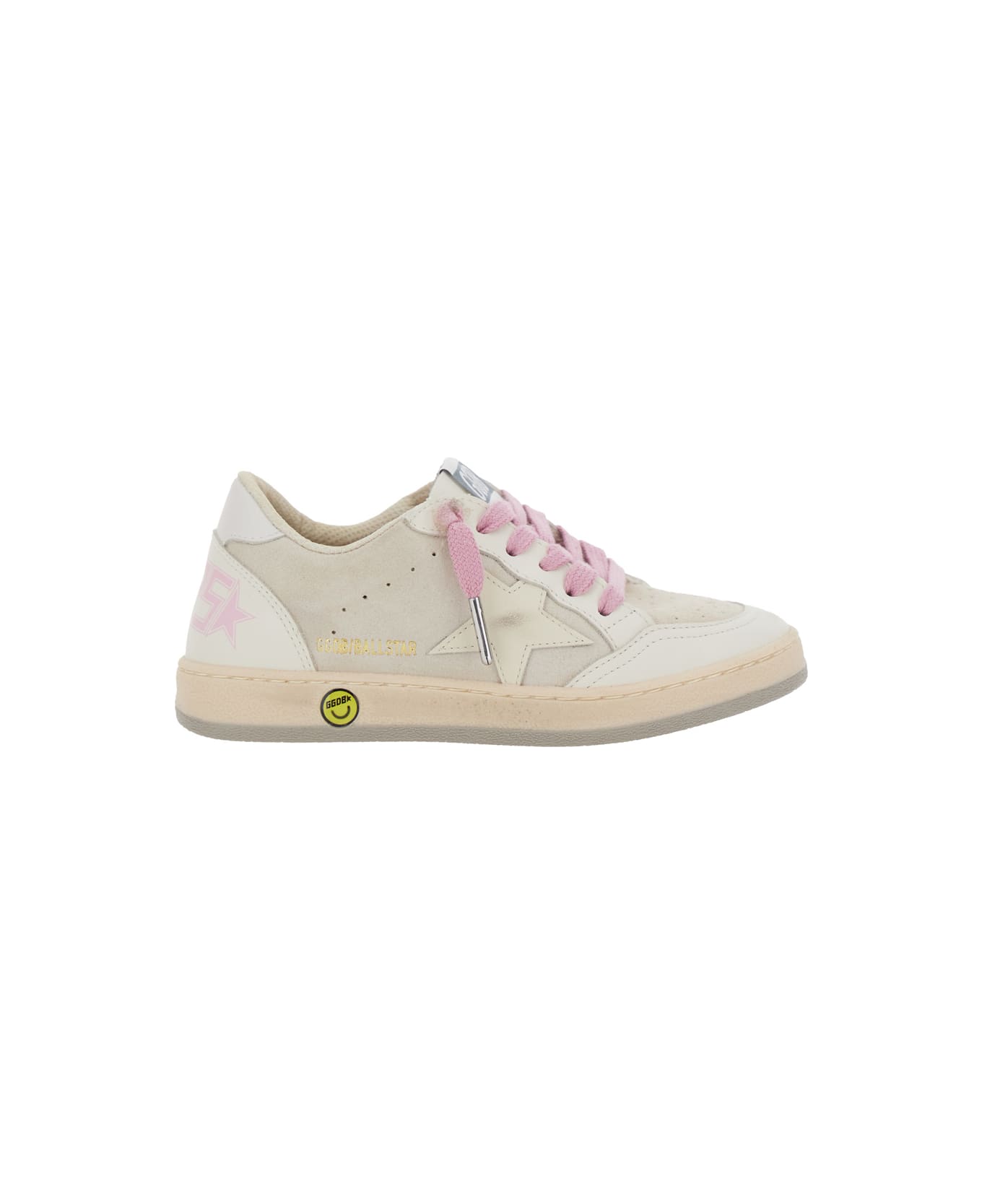 Golden Goose 
superstar
 White Low-top Sneakers With Side Star In Leather Girl - White