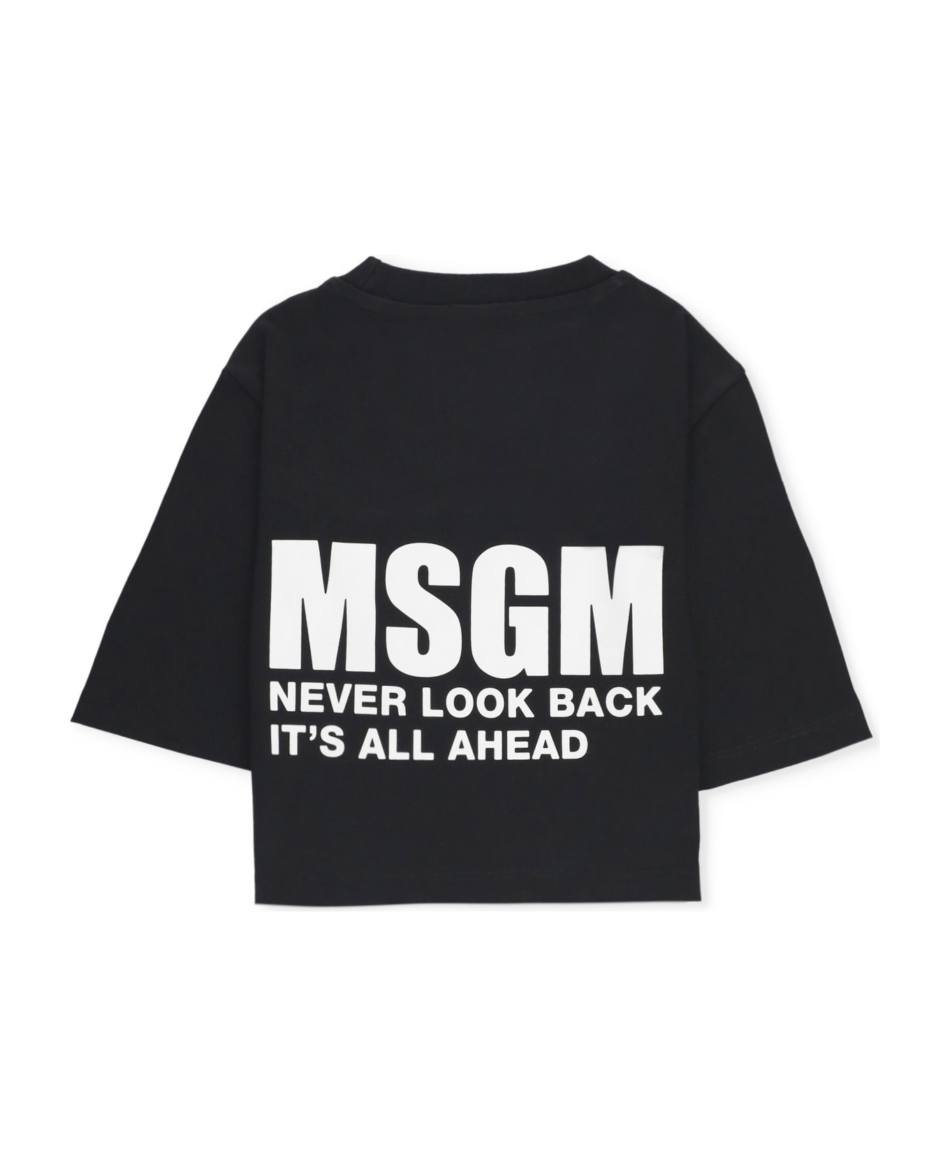 MSGM Logo T-shirt - BLACK Tシャツ＆ポロシャツ