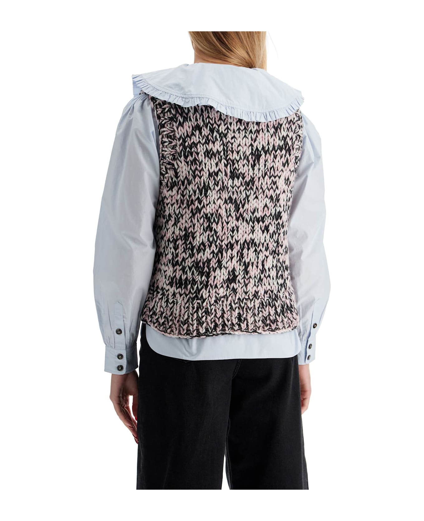 Ganni Woolen Vest - CHALK PINK (Pink)
