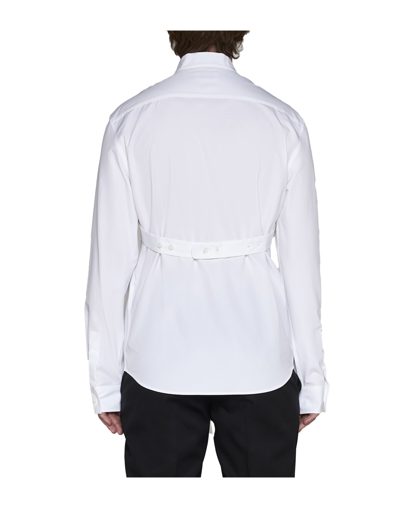 Off-White Cotton Shirt - White