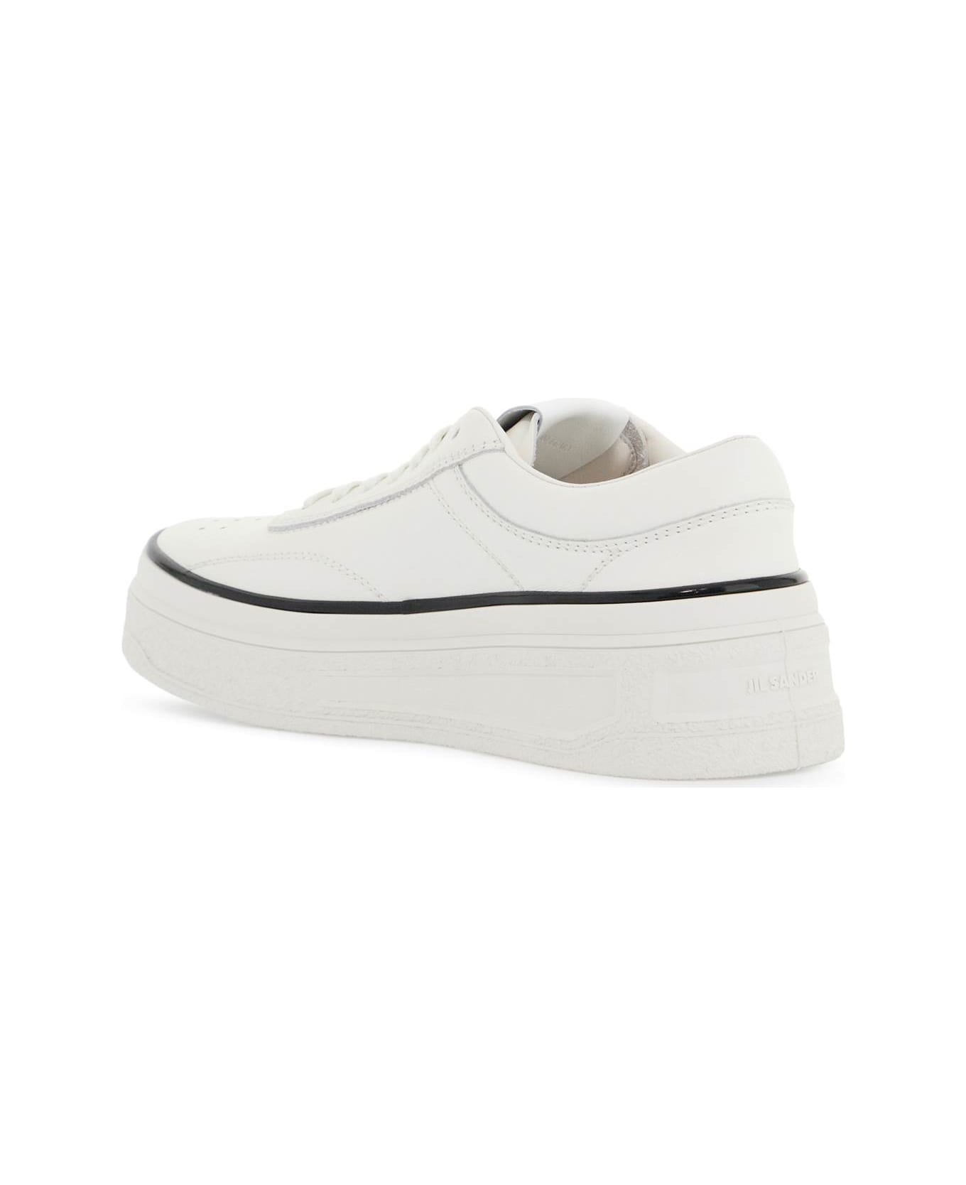 Jil Sander Leather Sneakers For Everyday - WHITE (White)