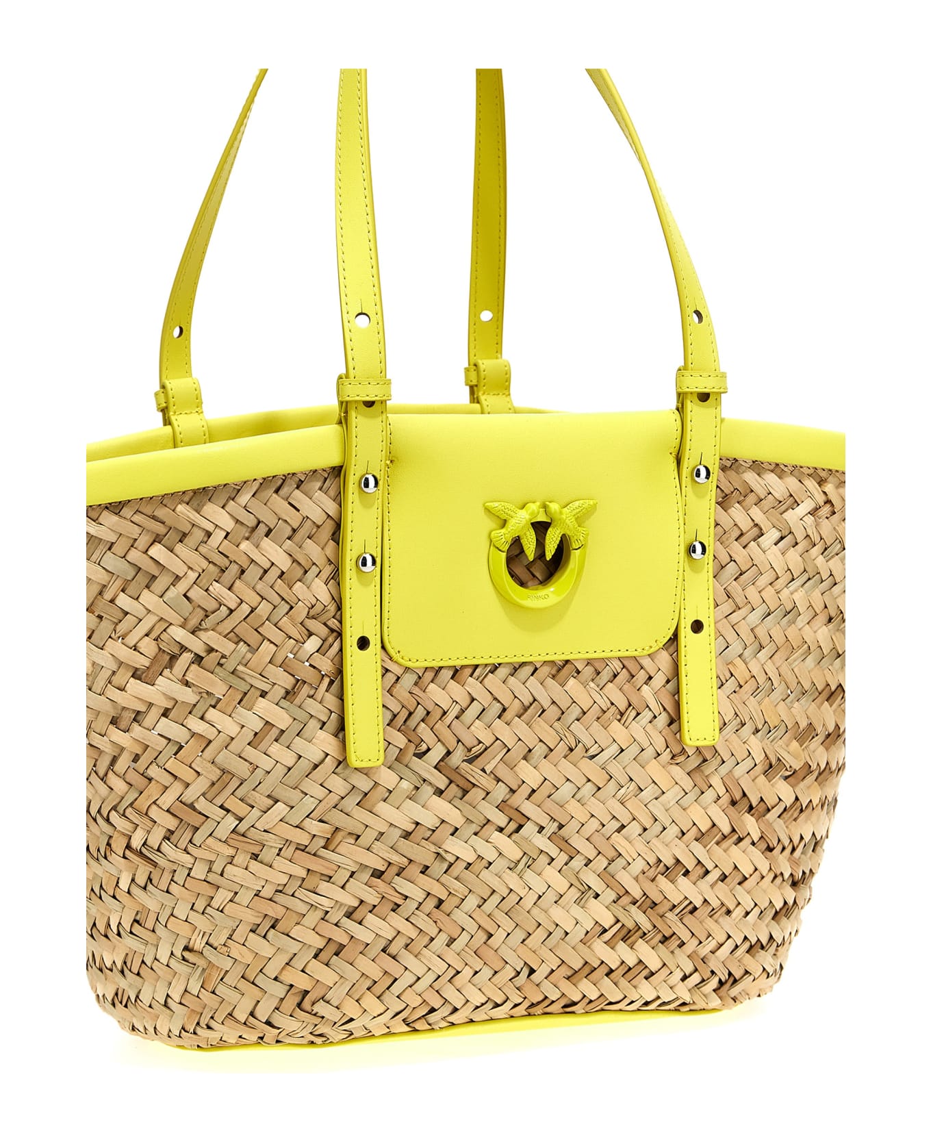 Pinko 'love Summer' Bucket Bag - Yellow トートバッグ