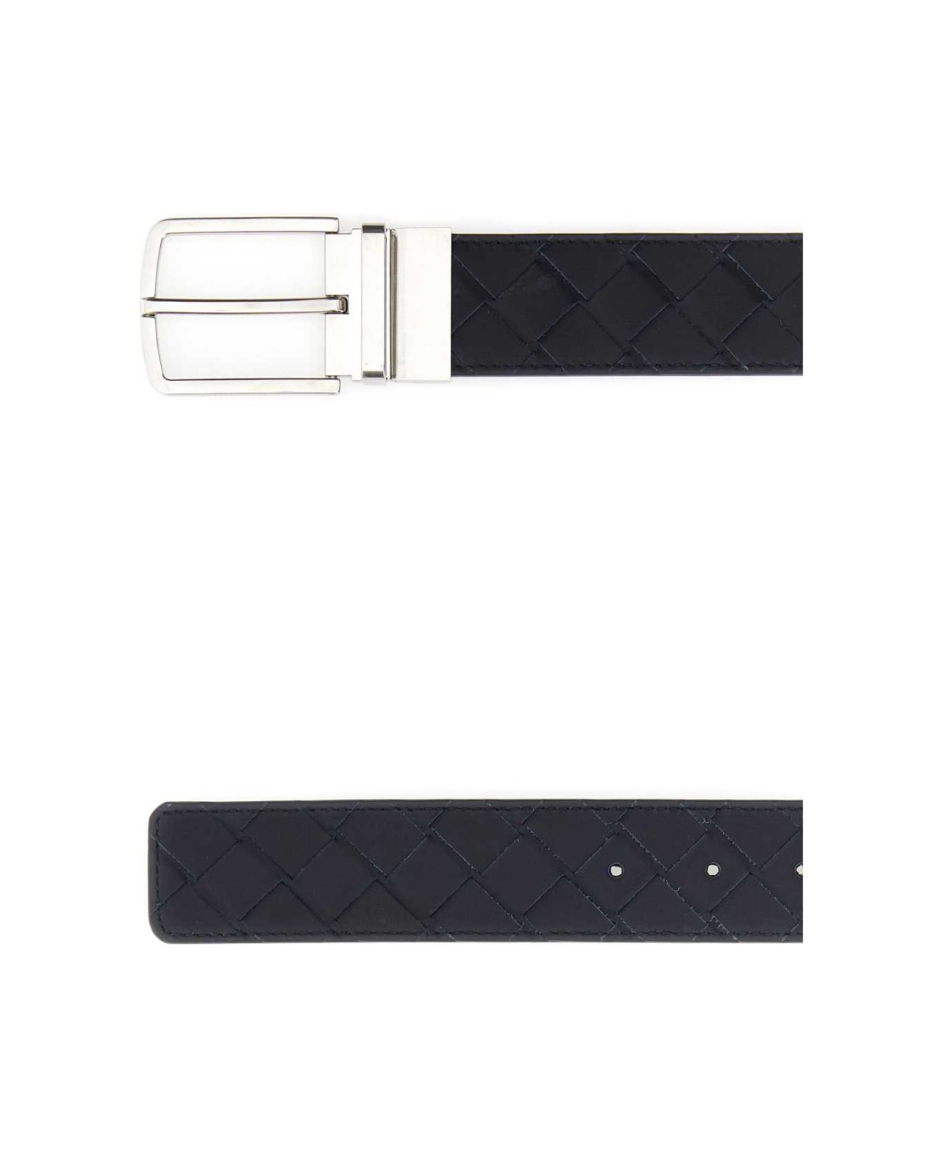 Bottega Veneta Black Leather Belt - SPACEARGILLA