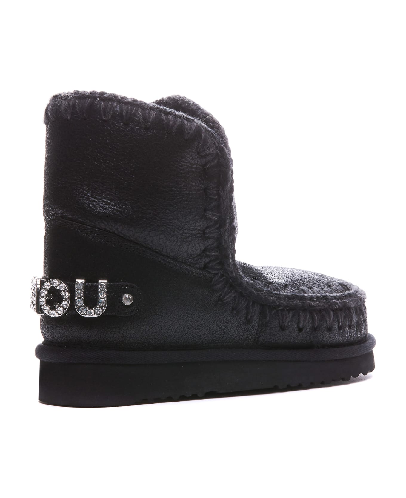 Mou Ankle Boots 'eskimo18' Made Of Leather - Nero ブーツ