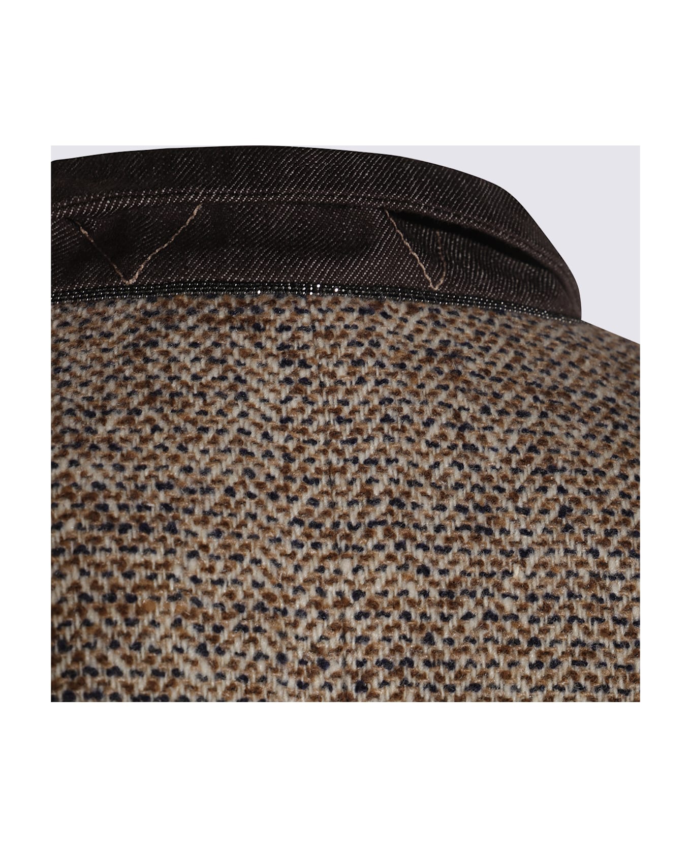 Brunello Cucinelli Brown Wool Blazer - Multicolor