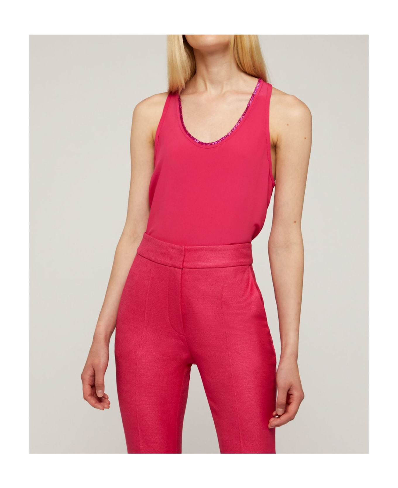 Genny Sleeveless Top - Fuchsia