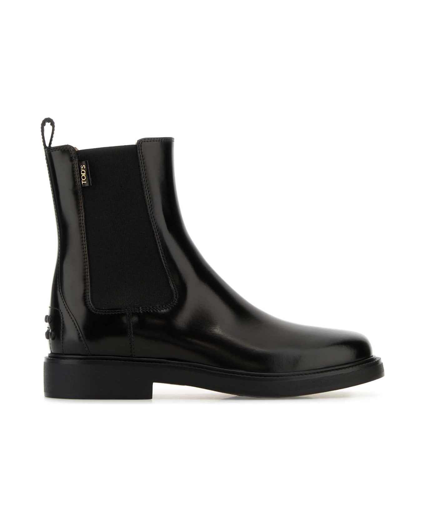 Tod's Black Leather Ankle Boots - NERO ブーツ
