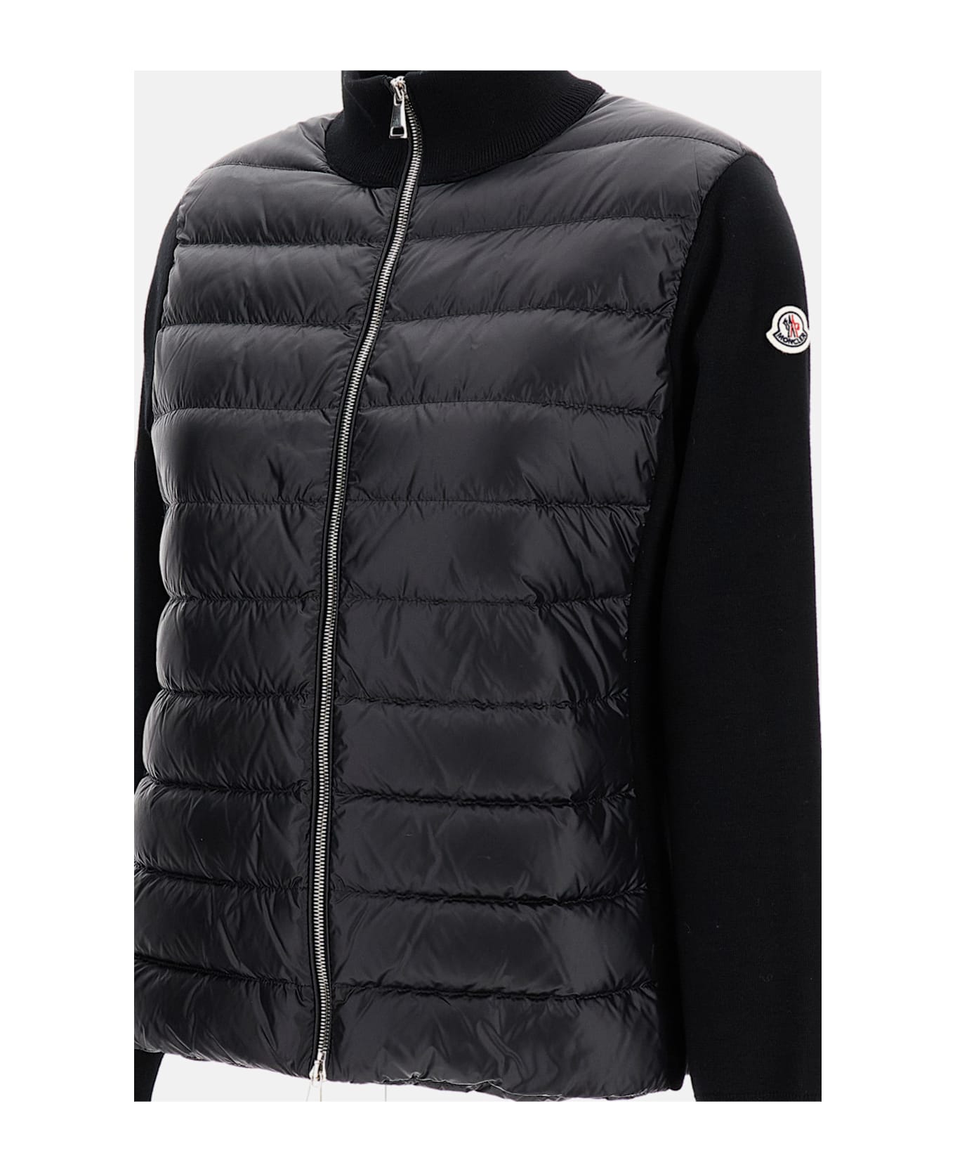 Moncler Zip-up Cardigan Jacket - Black