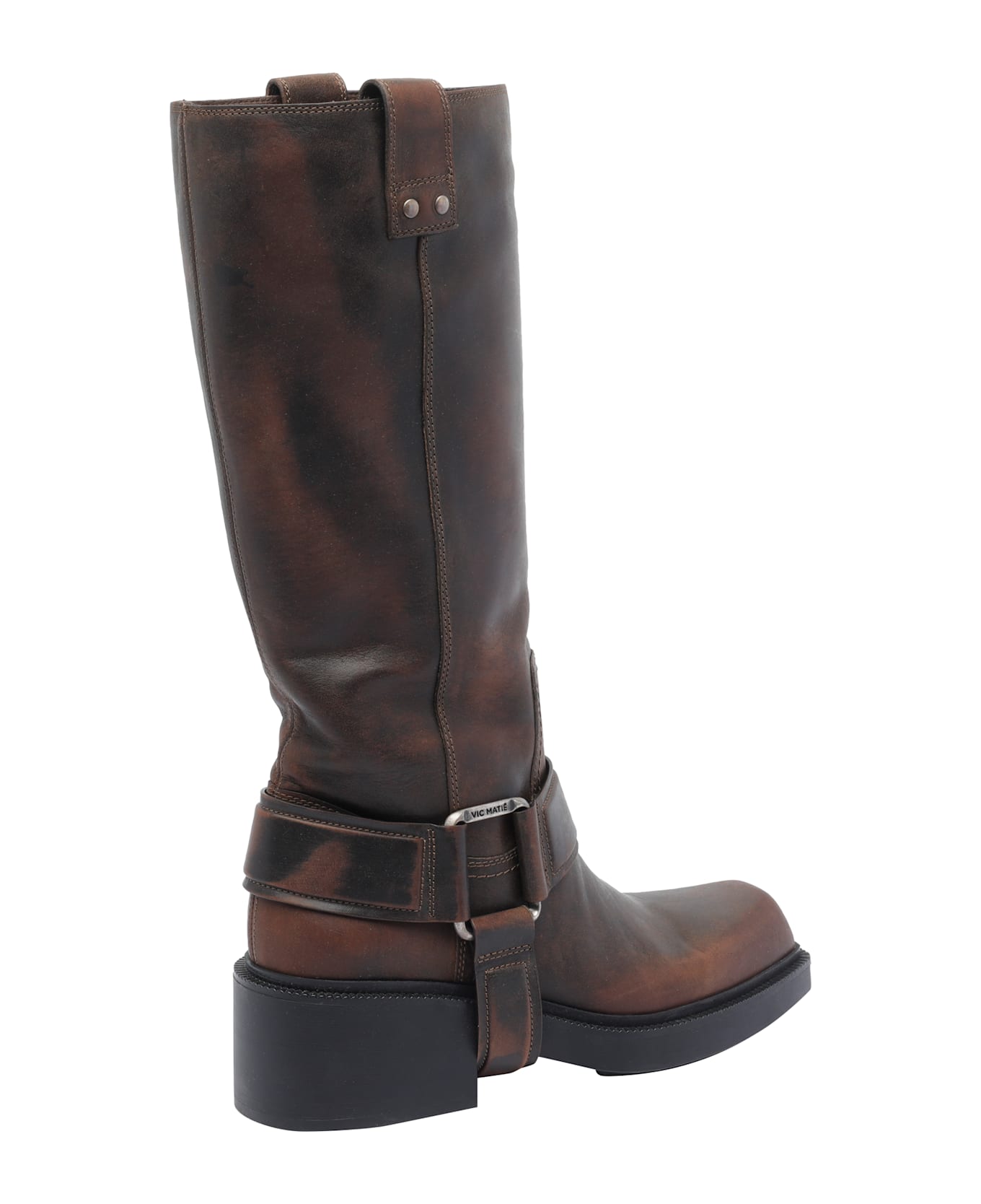 Vic Matié Saddle Booties - Brown