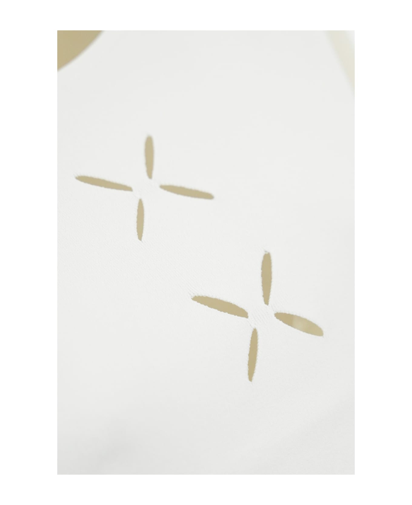 D.Exterior Viscose Flower Top - Bianco