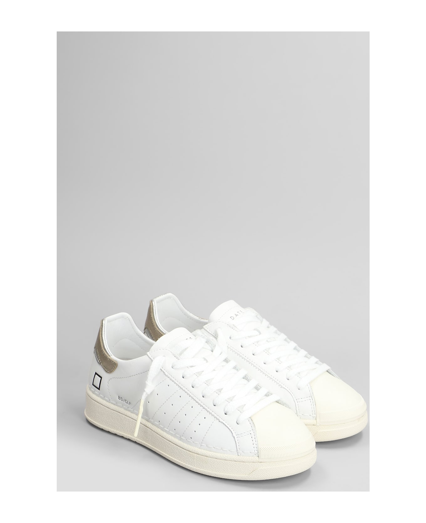 D.A.T.E. Base Sneakers In White Leather - white