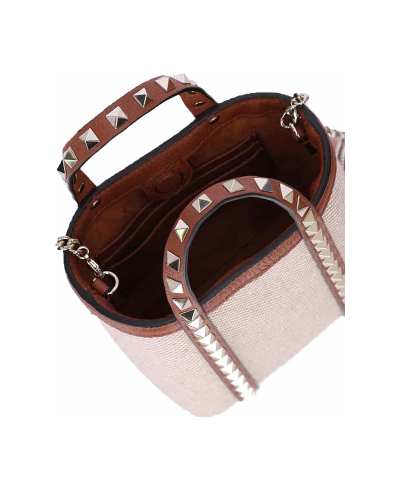 Valentino Garavani "rockstud" Mini Bag - Beige