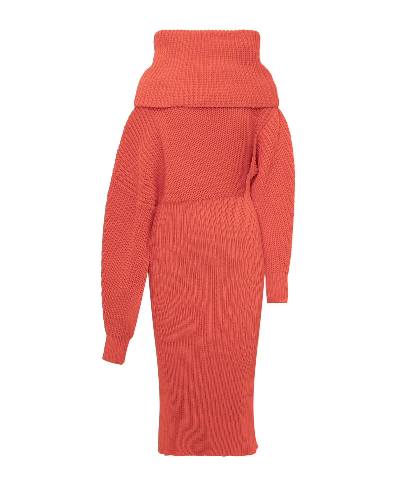 A.W.A.K.E. Mode Knit Midi Dress - RED