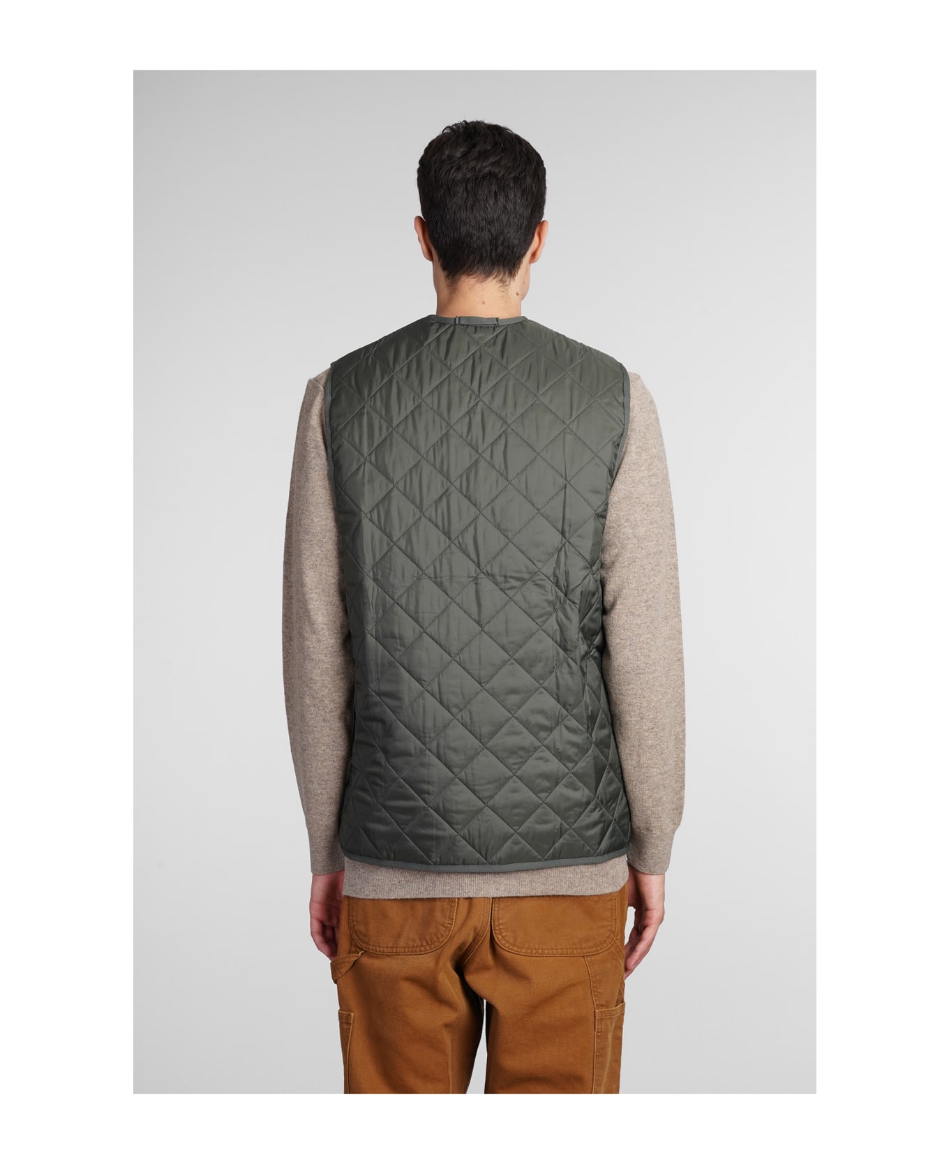 Barbour Reversible Checked Gilet - green