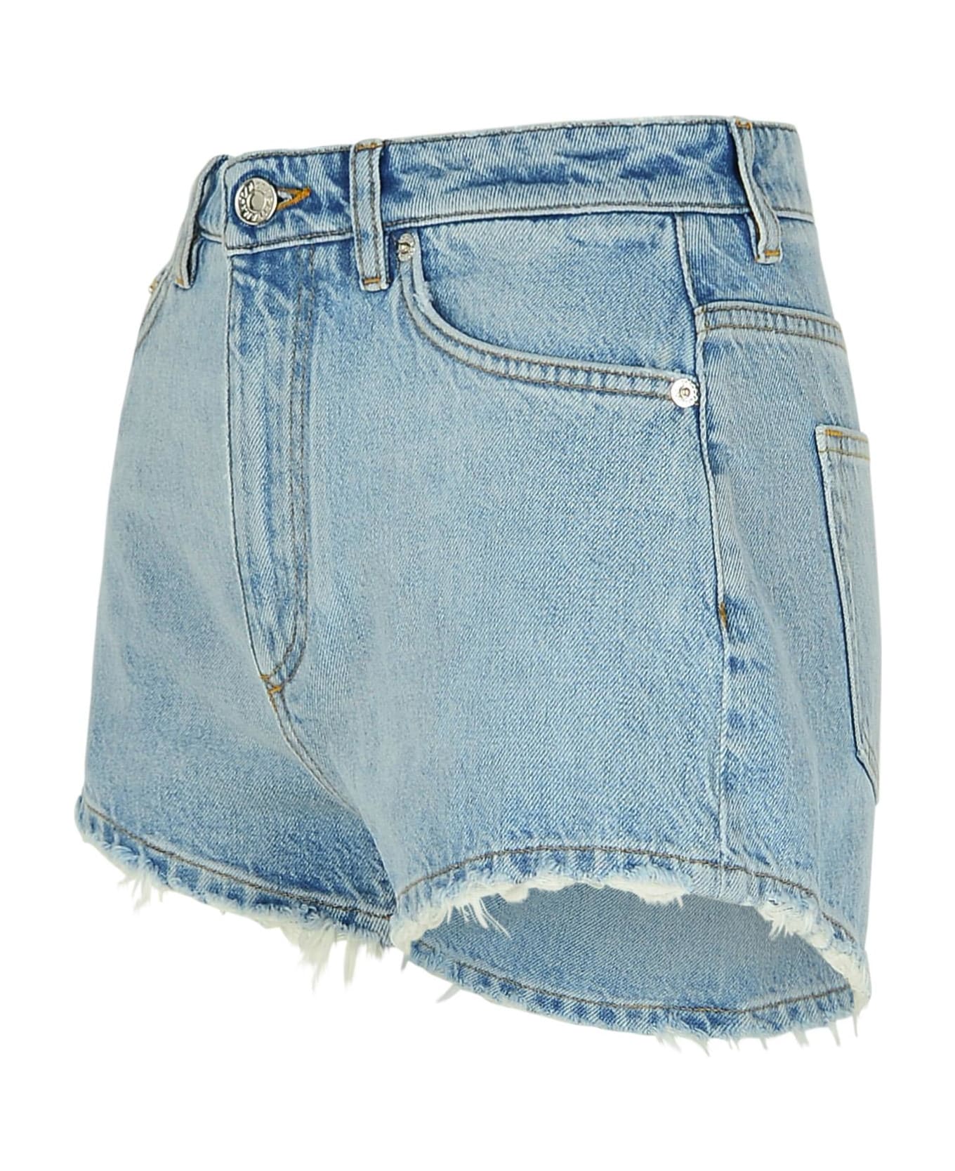 Dolce & Gabbana Light Blue Cotton Shorts - Blue