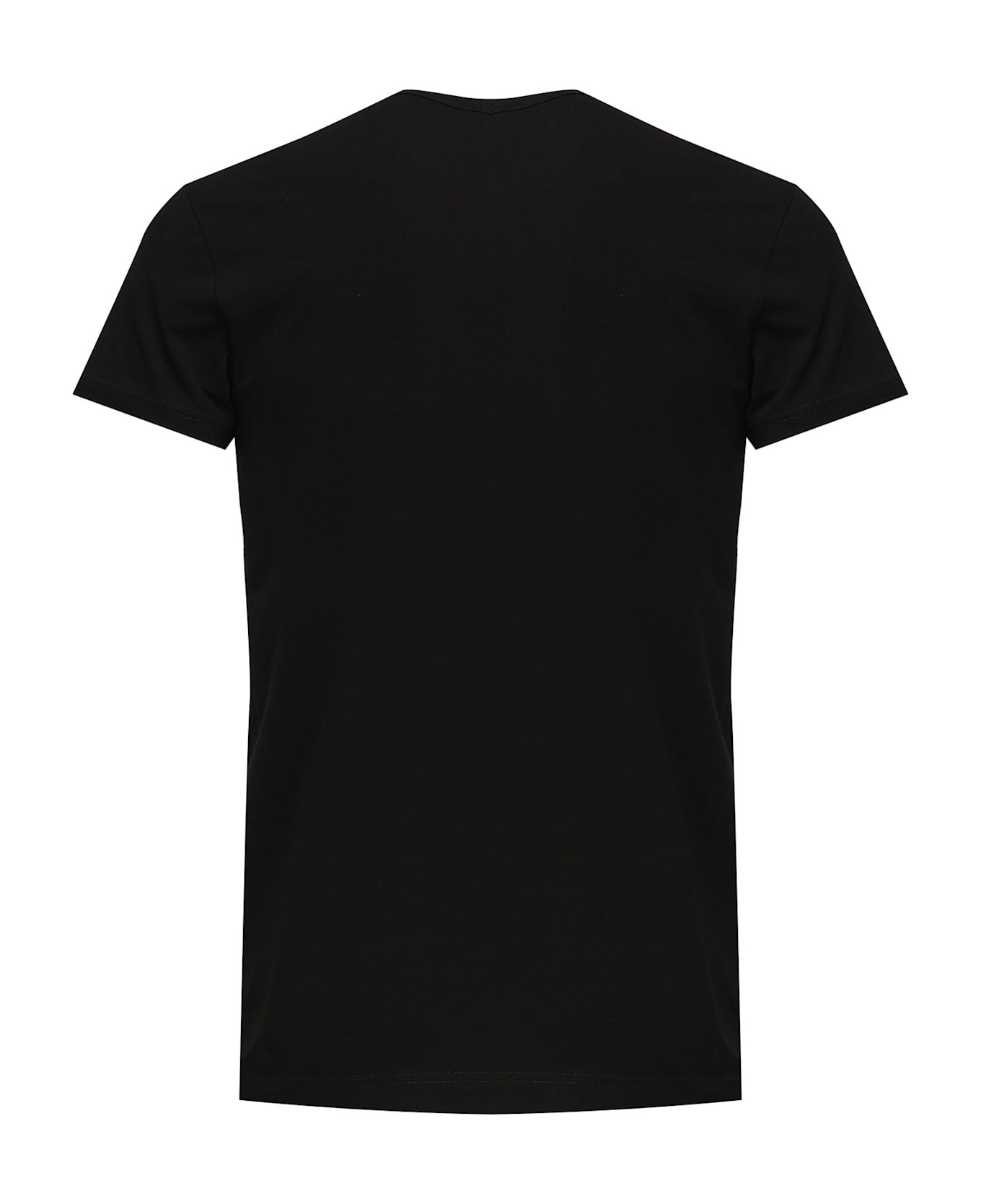 Dolce 
Gabbana T-shirt With Logo Embroidery - Black