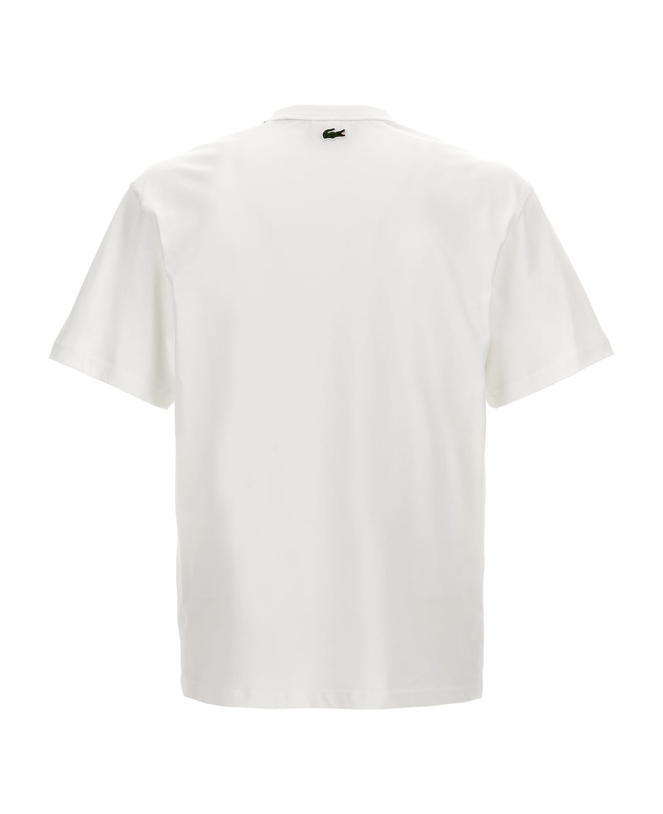 Lacoste Logo Print T-shirt - White シャツ