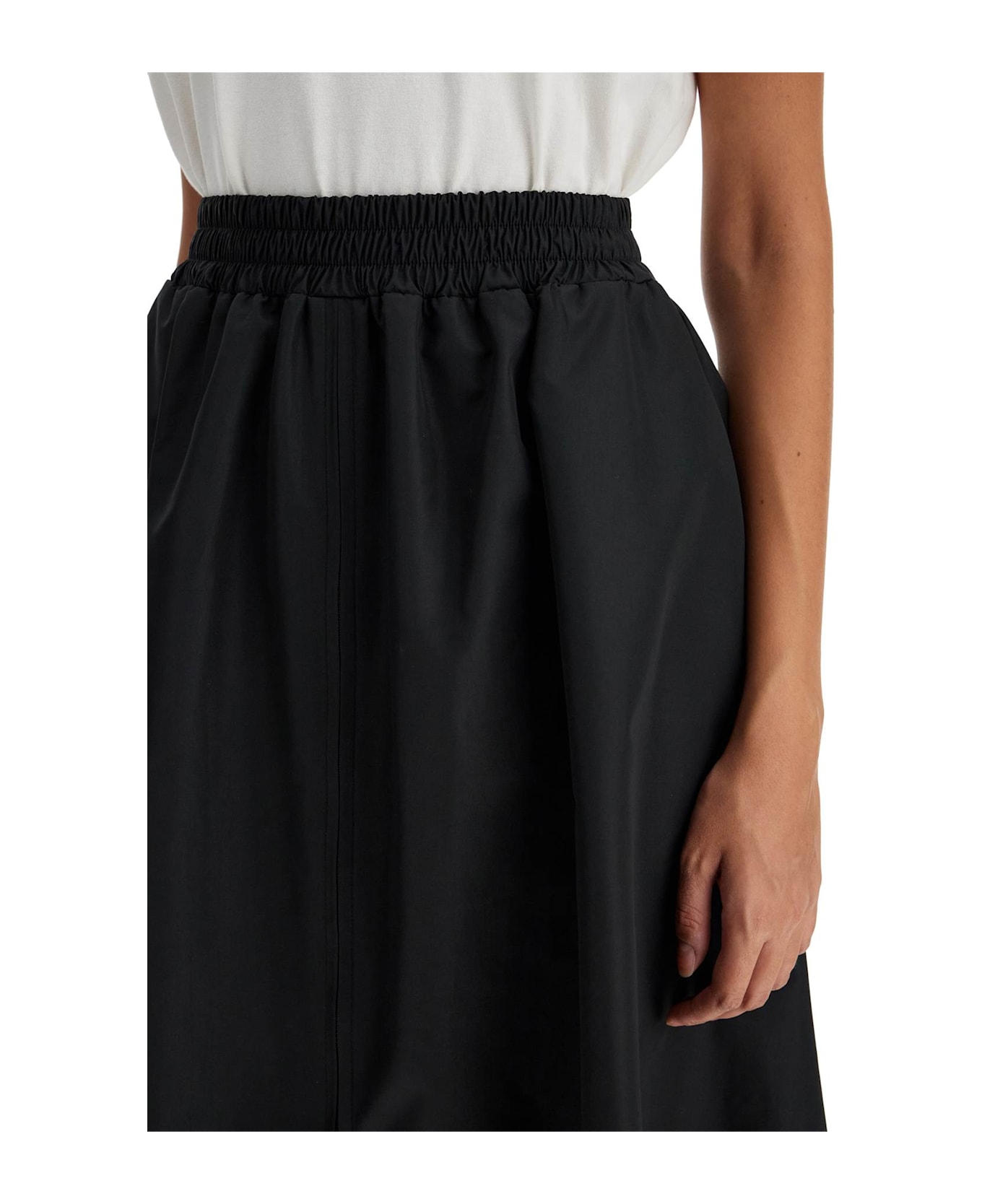 Golden Goose Nylon Midi Skirt - Black