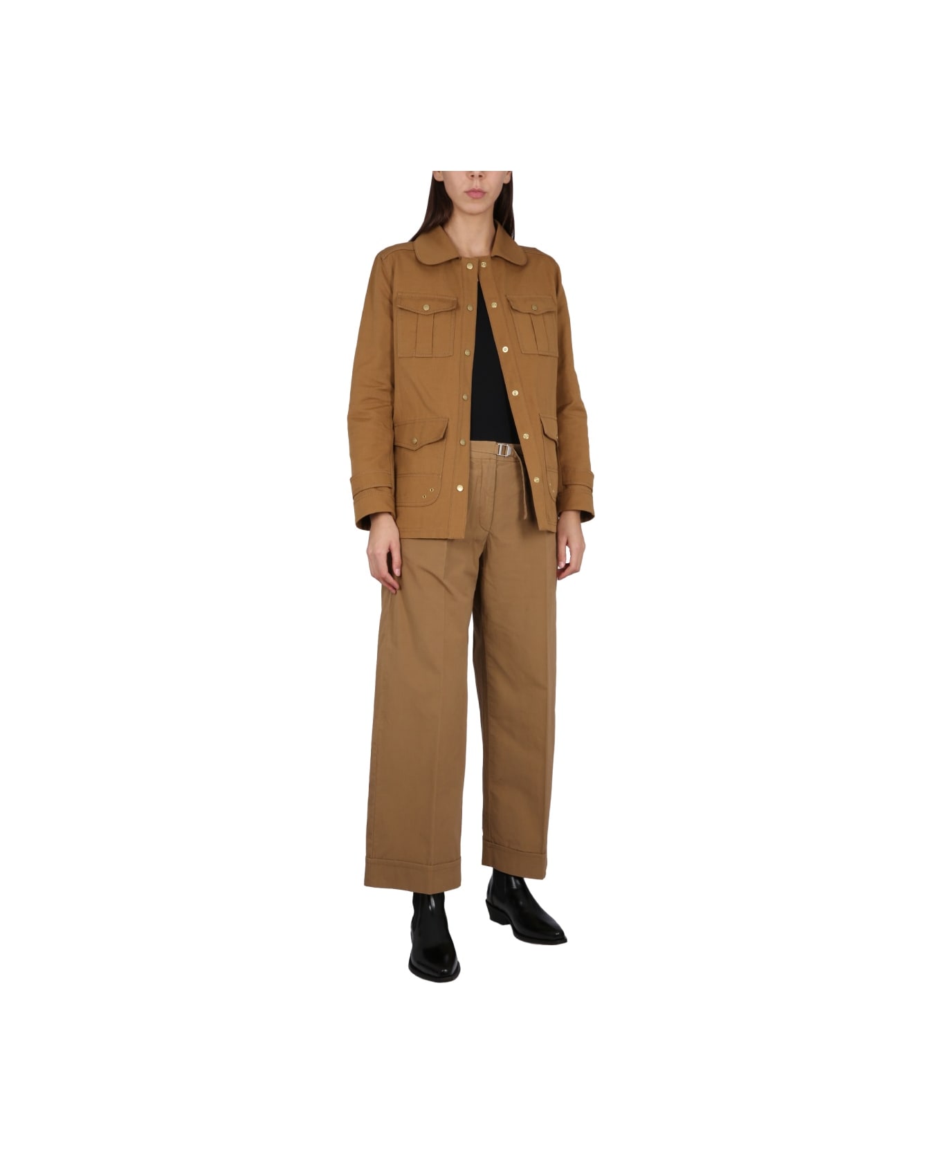 Fay Safari Jacket - BROWN