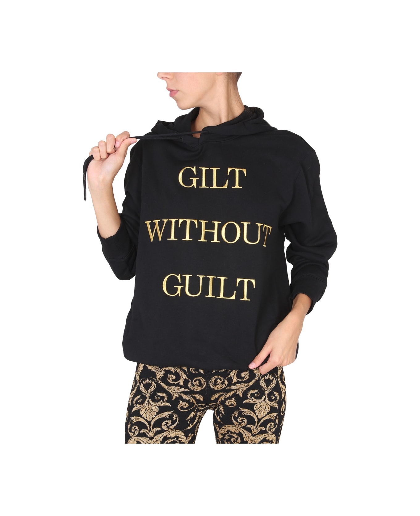 Moschino "gilt Without Guilt" Sweatshirt - BLACK フリース