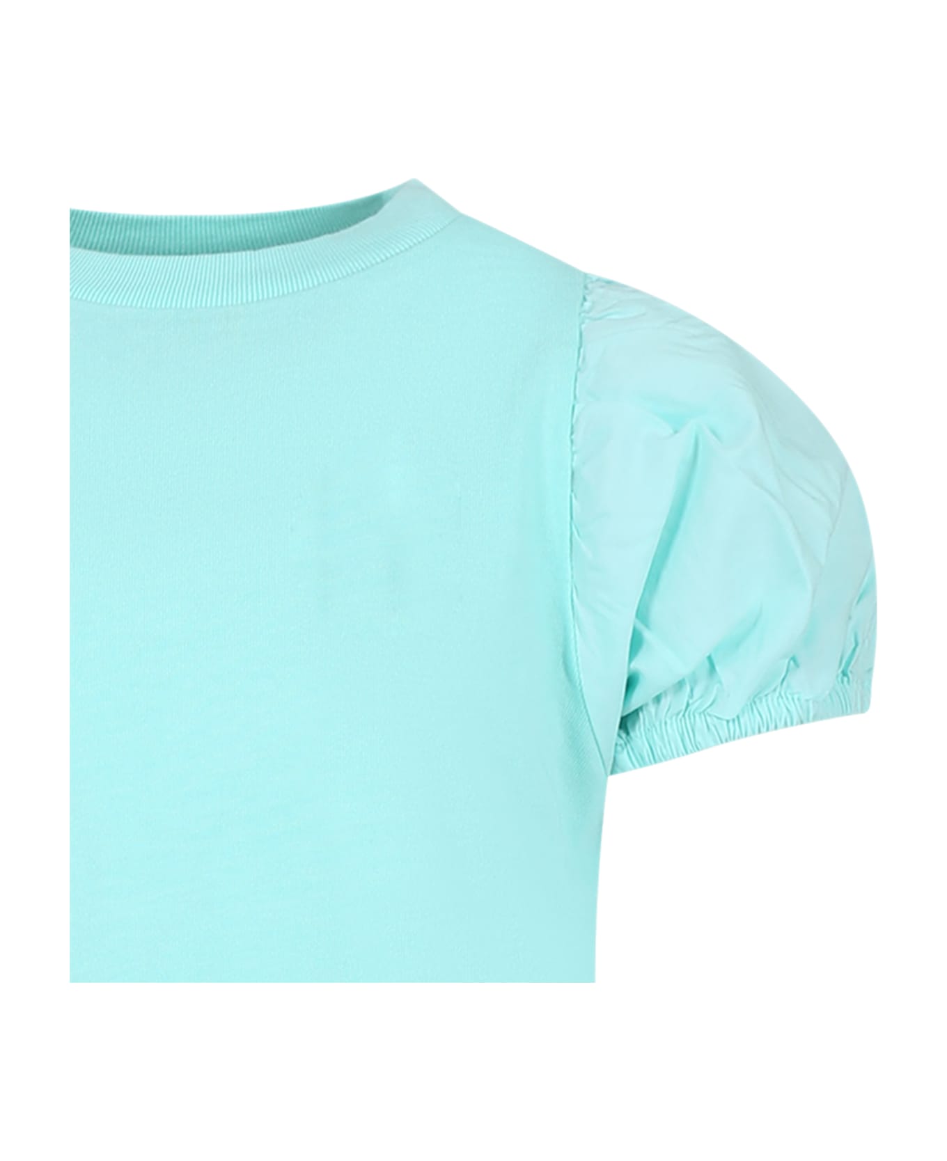 Molo Light Blue T-shirt For Girl With Print - Light Blue Tシャツ＆ポロシャツ