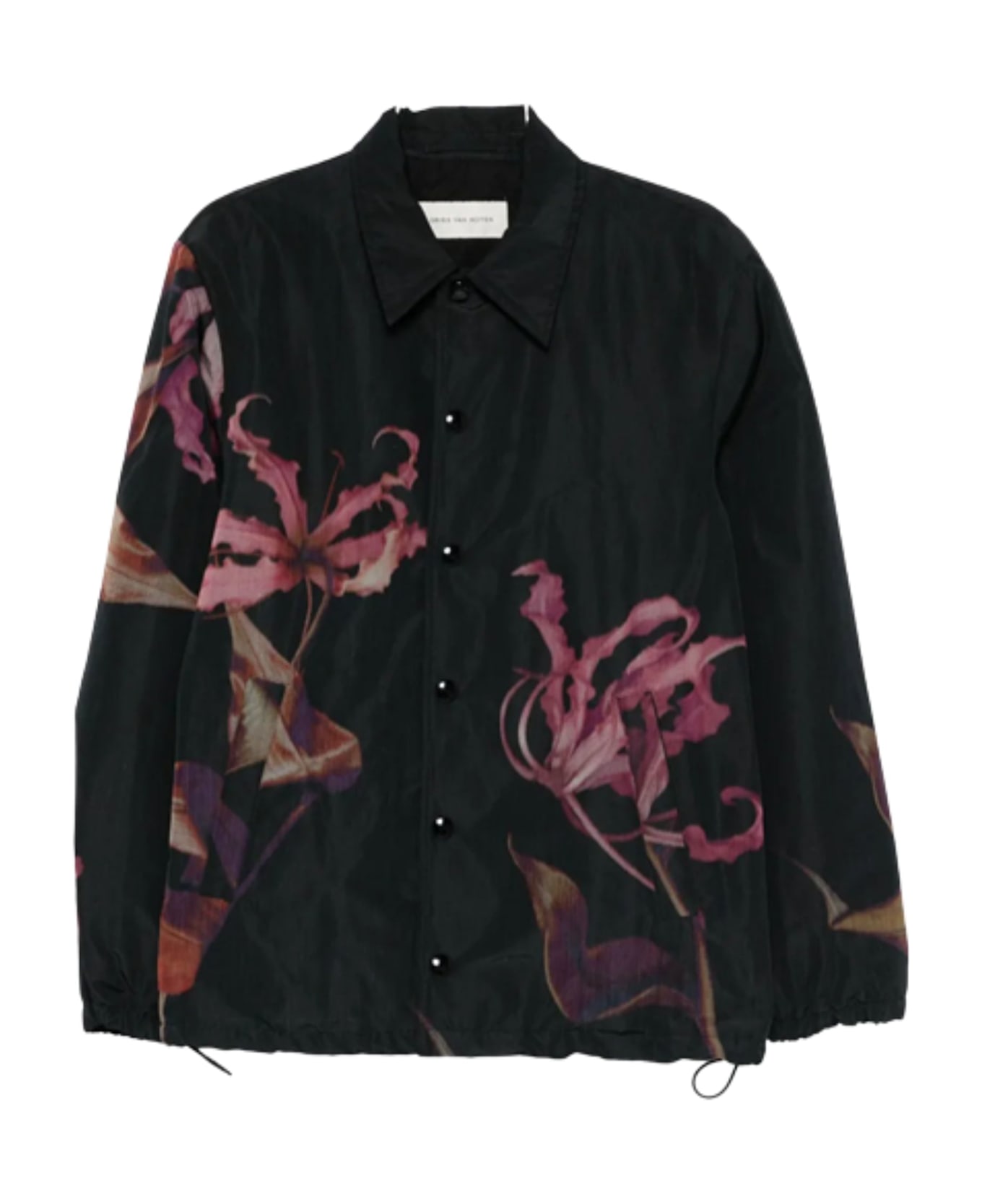 Dries Van Noten Printed Blouson Vorries - Black