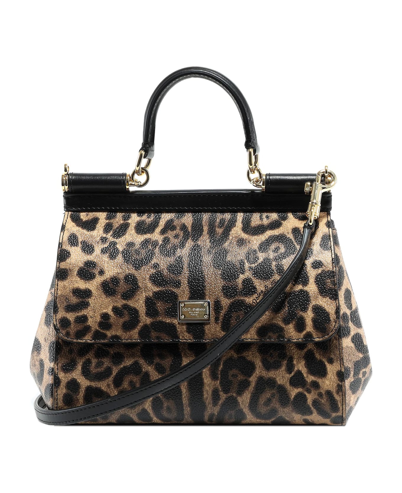 Dolce 
Gabbana Sicily Leopard-print Tote Bag - Natural print