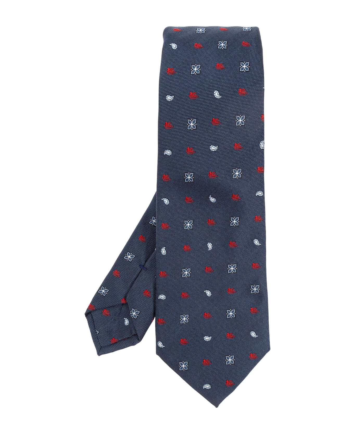 Etro Patterned Tie - BLUE