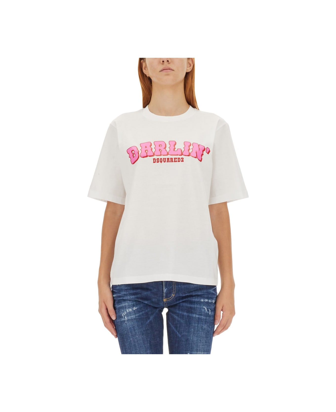 Dsquared2 Easy Fit T-shirt - WHITE