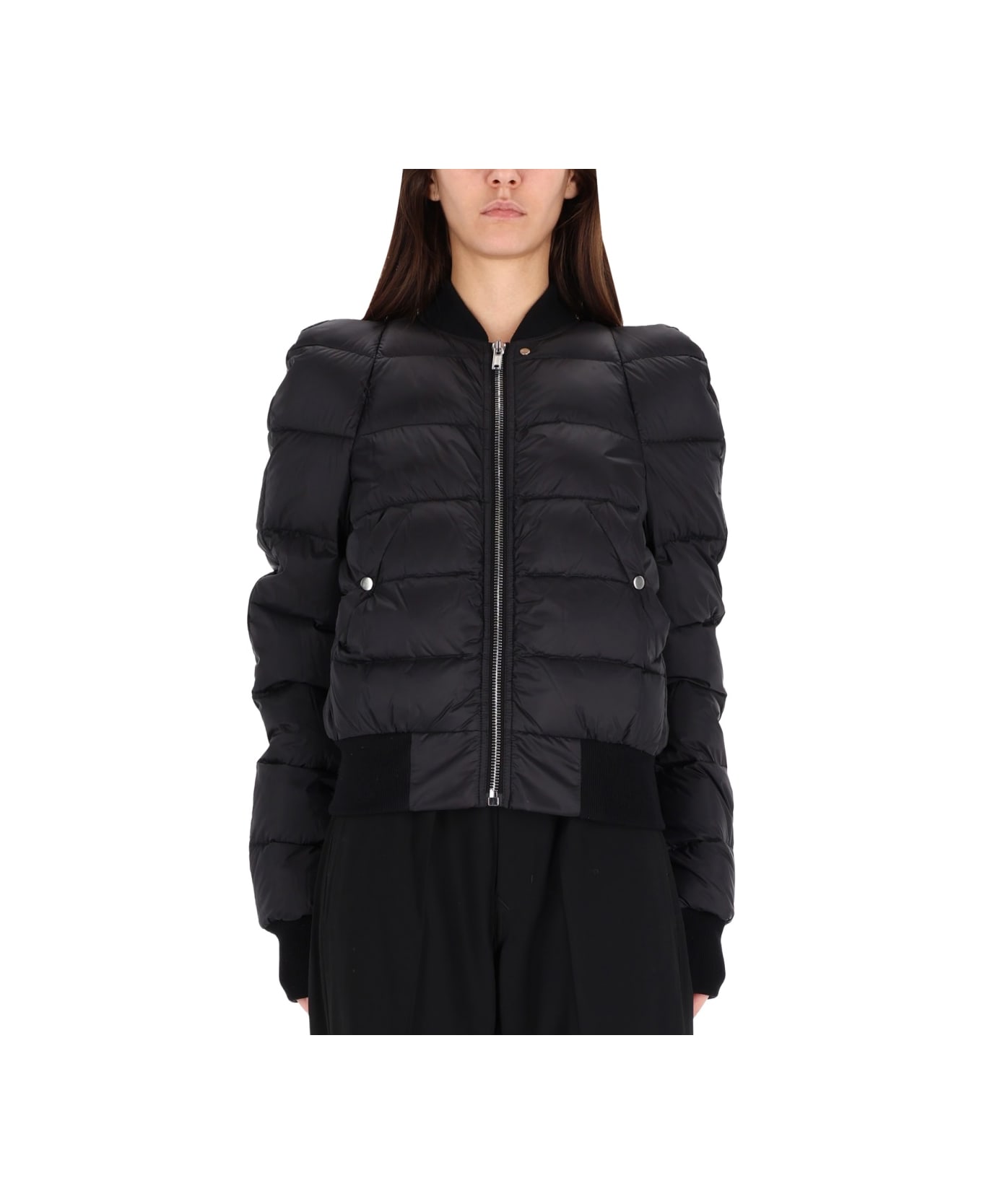 Rick Owens "comforter" Down Bomber Jacket - BLACK